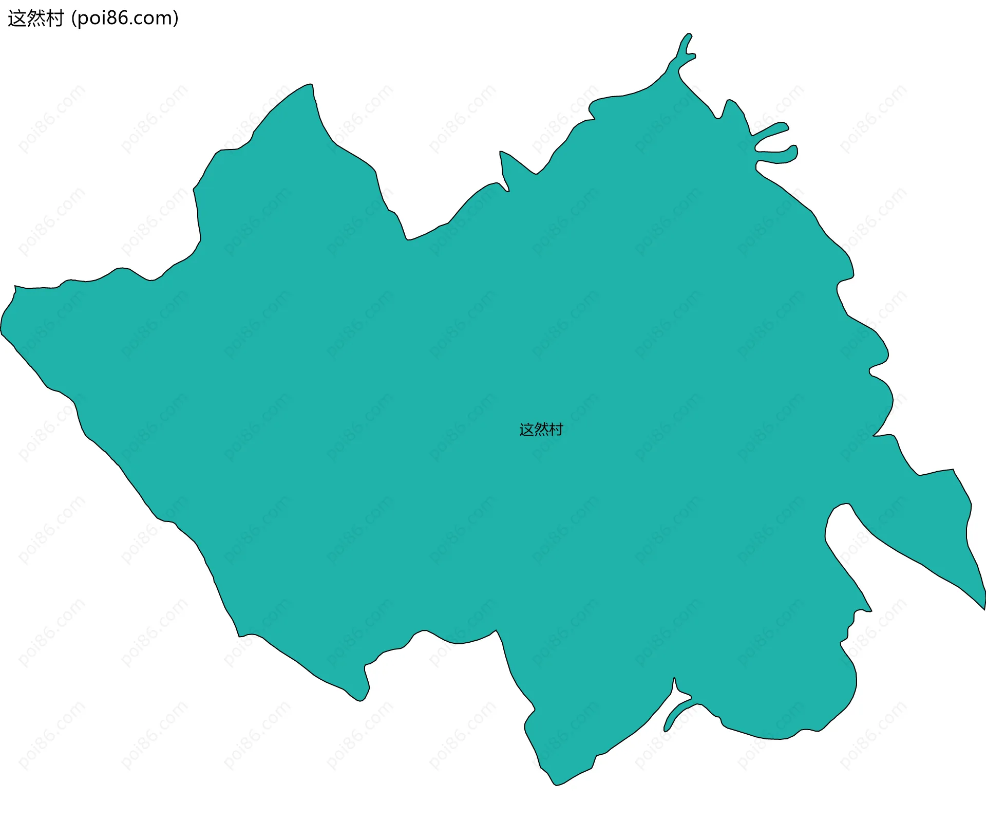 这然村边界地图