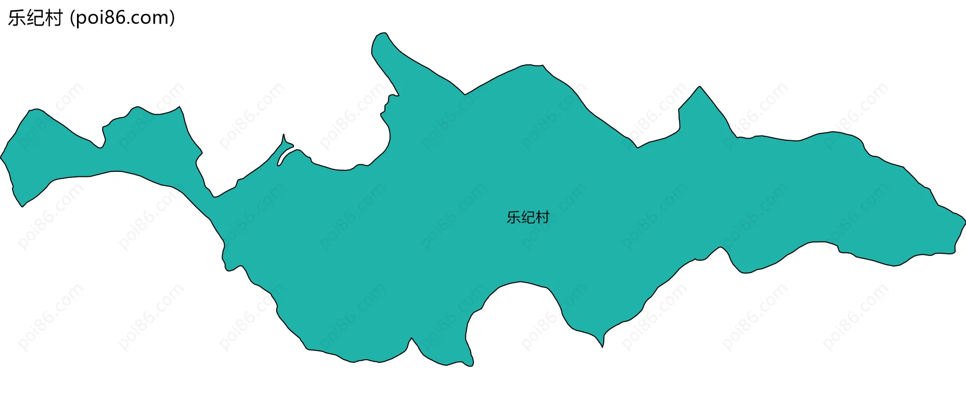 乐纪村边界地图