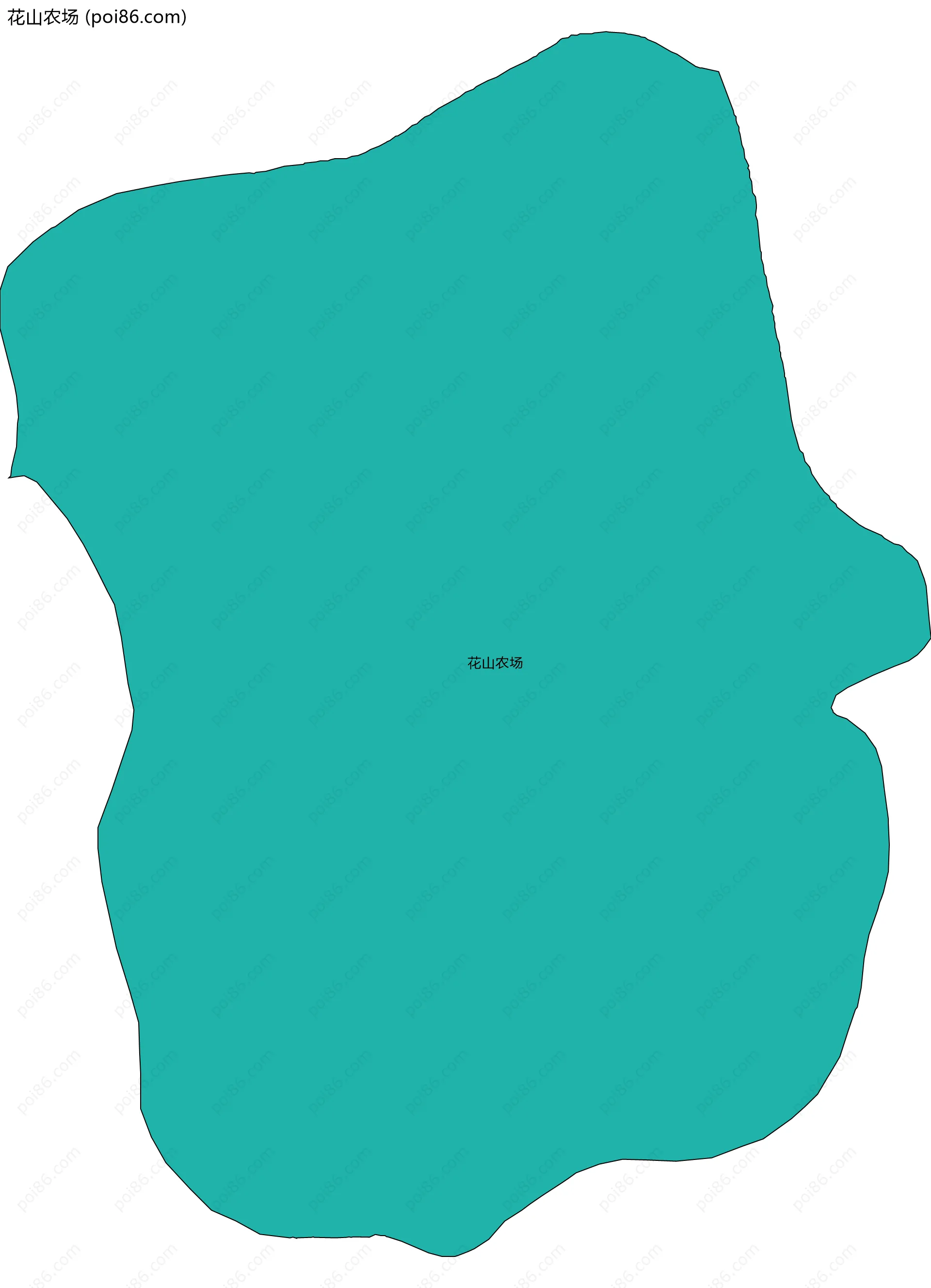 花山农场边界地图