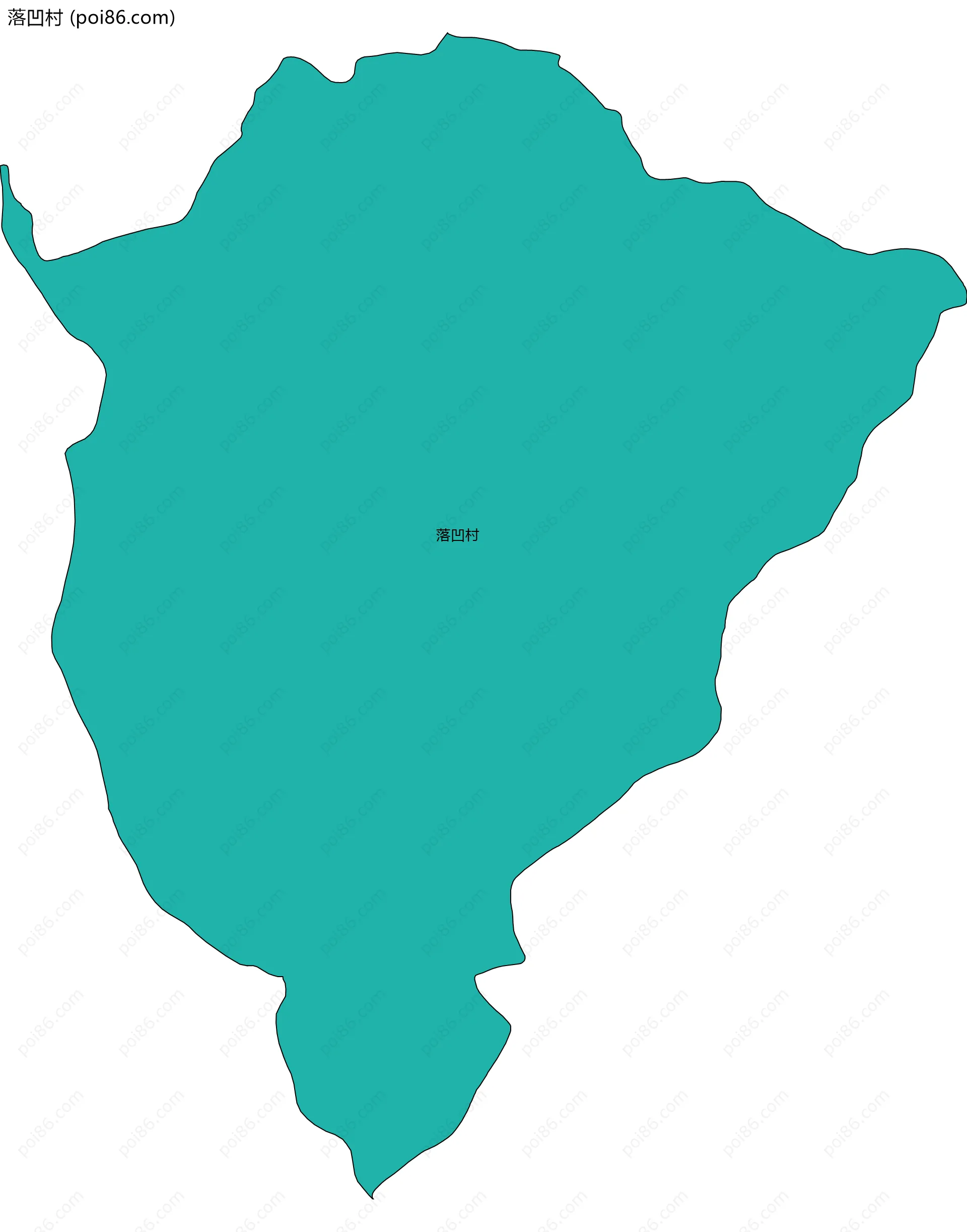 落凹村边界地图