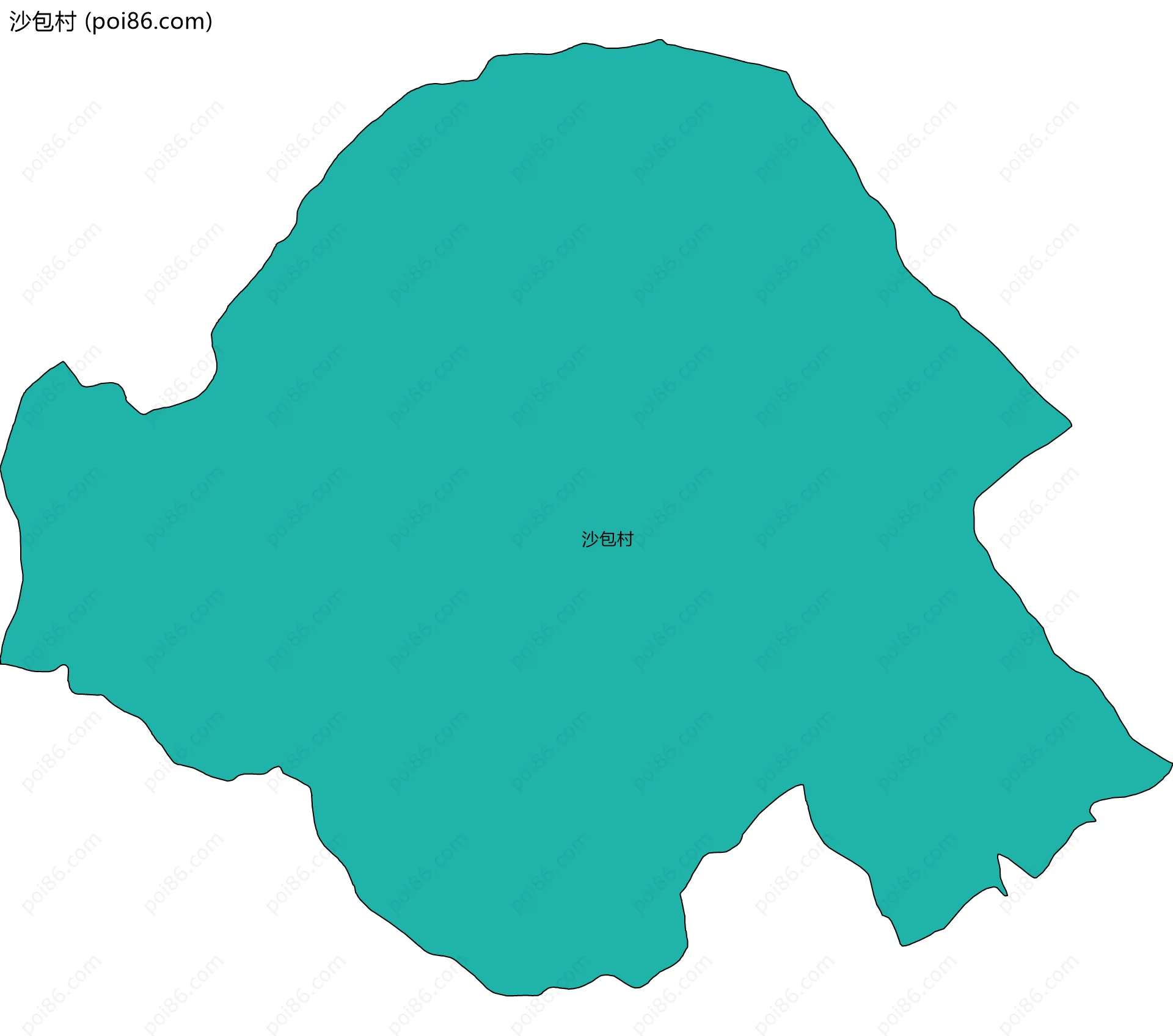 沙包村边界地图