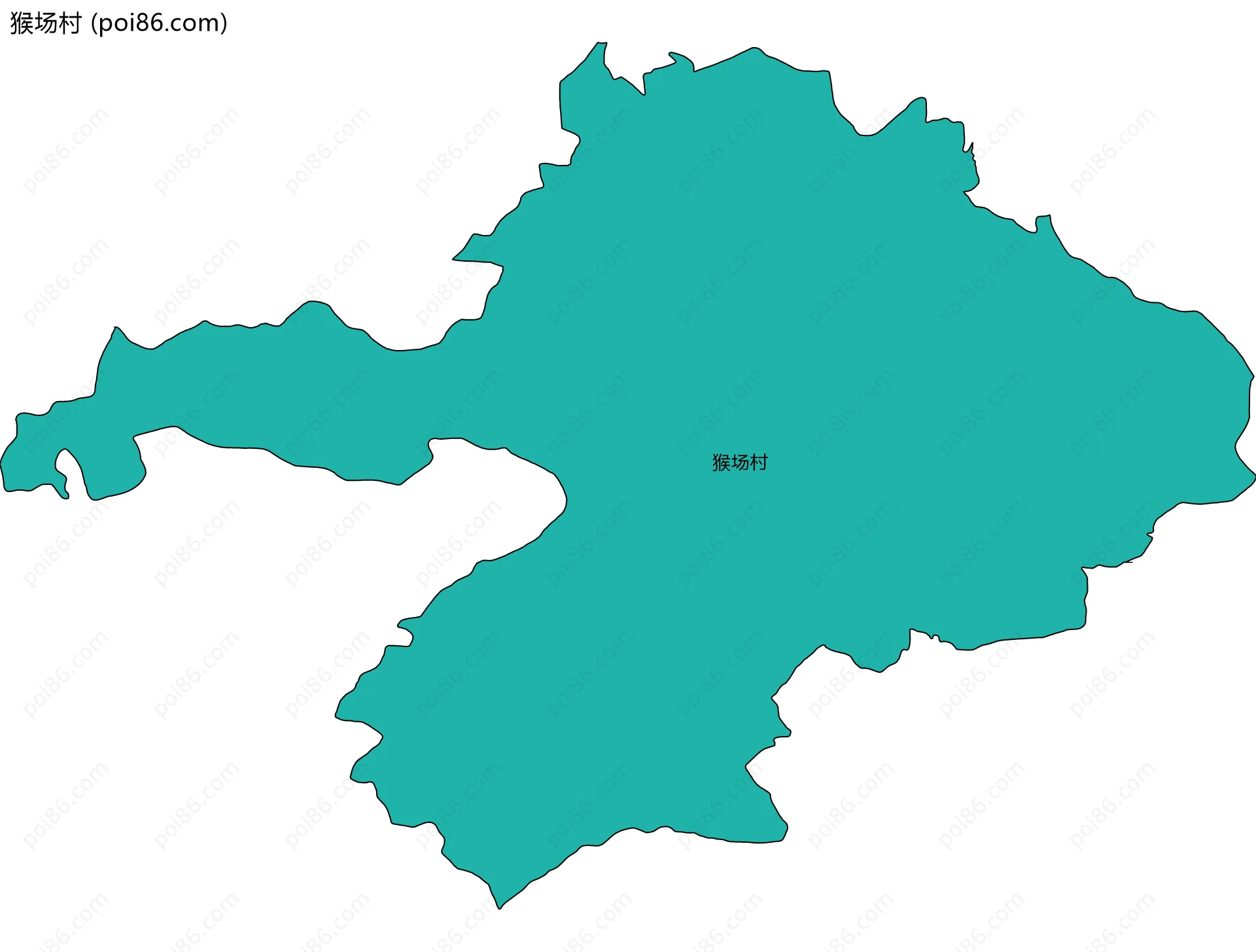 猴场村边界地图