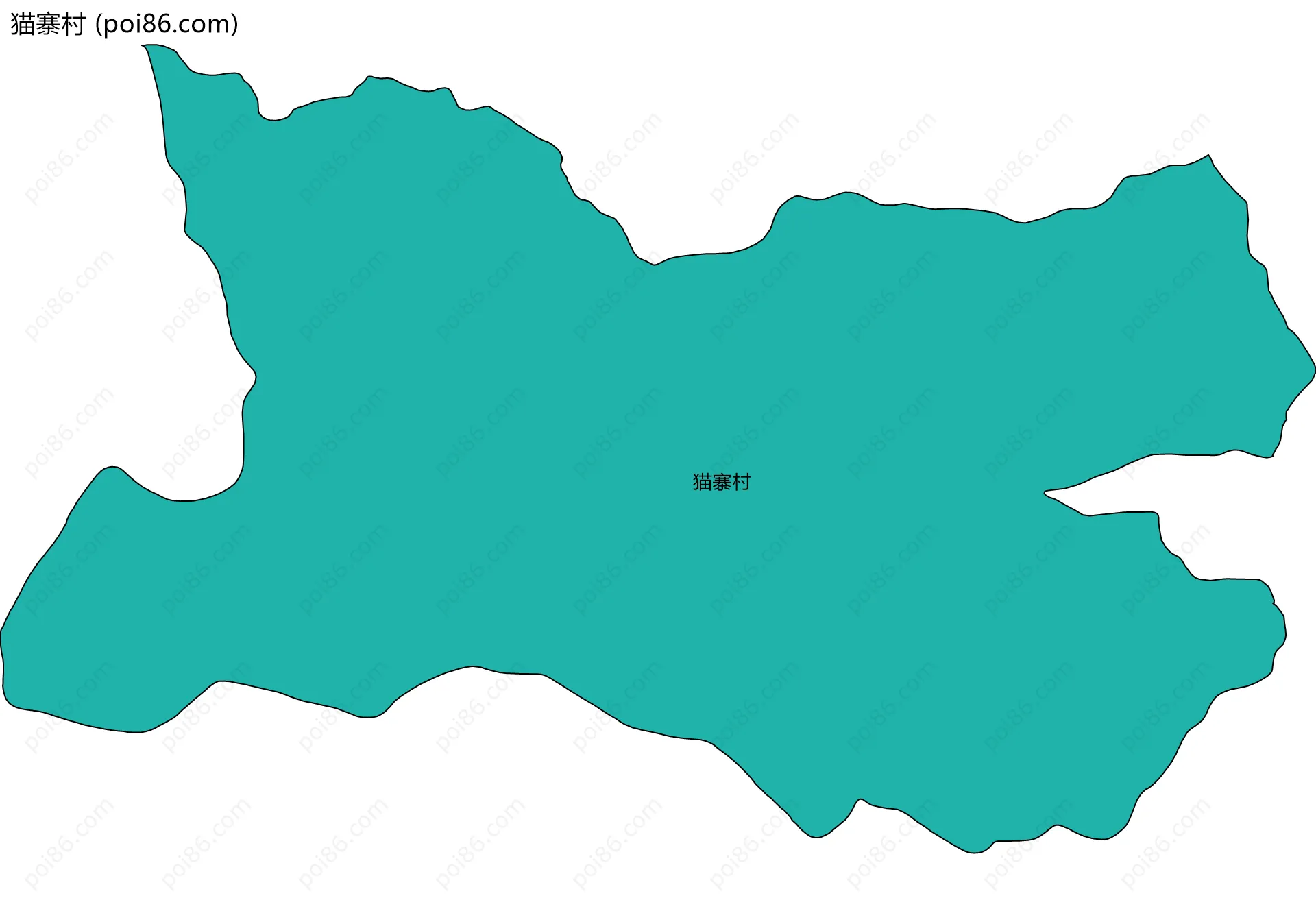 猫寨村边界地图