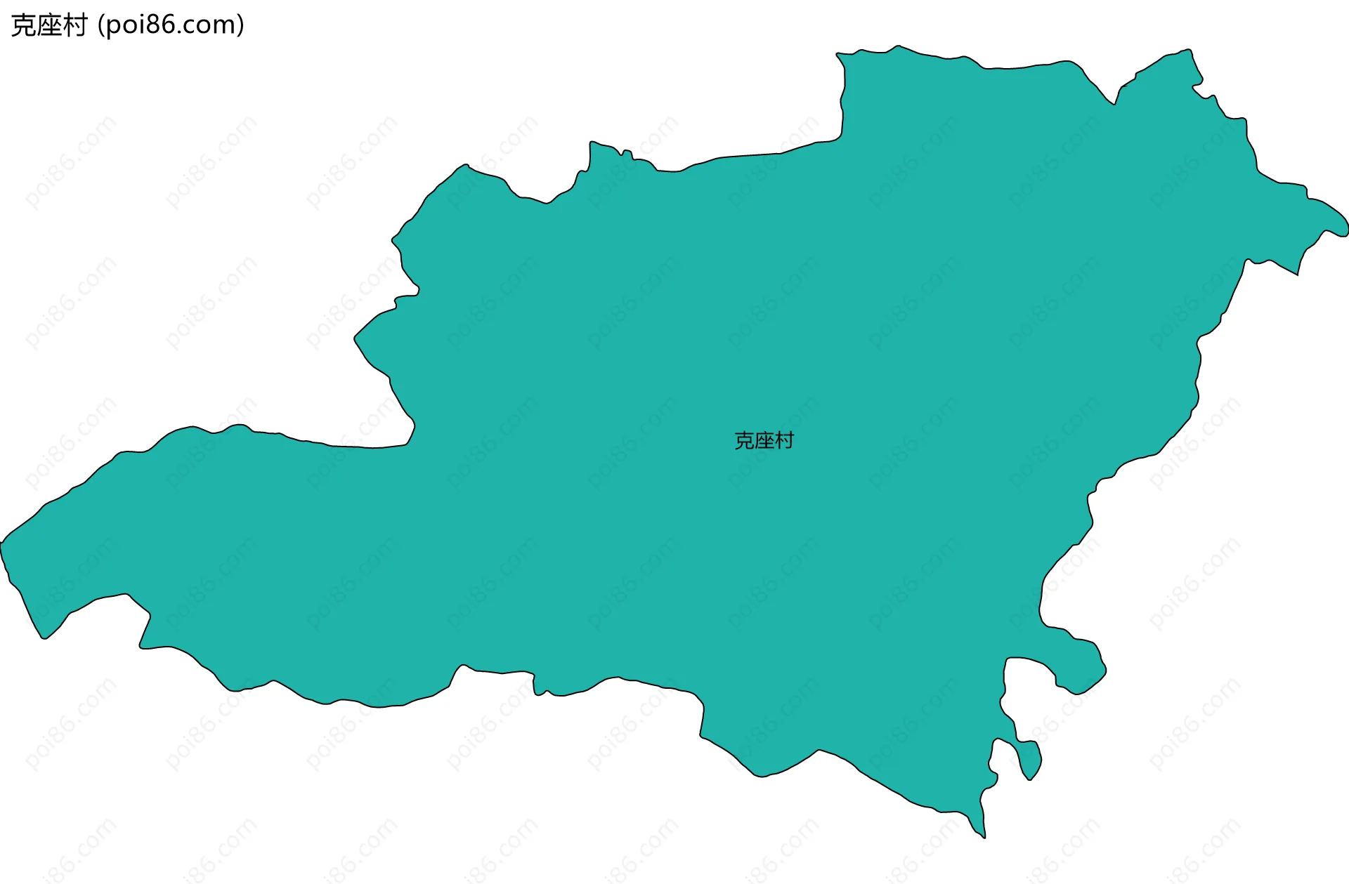 克座村边界地图