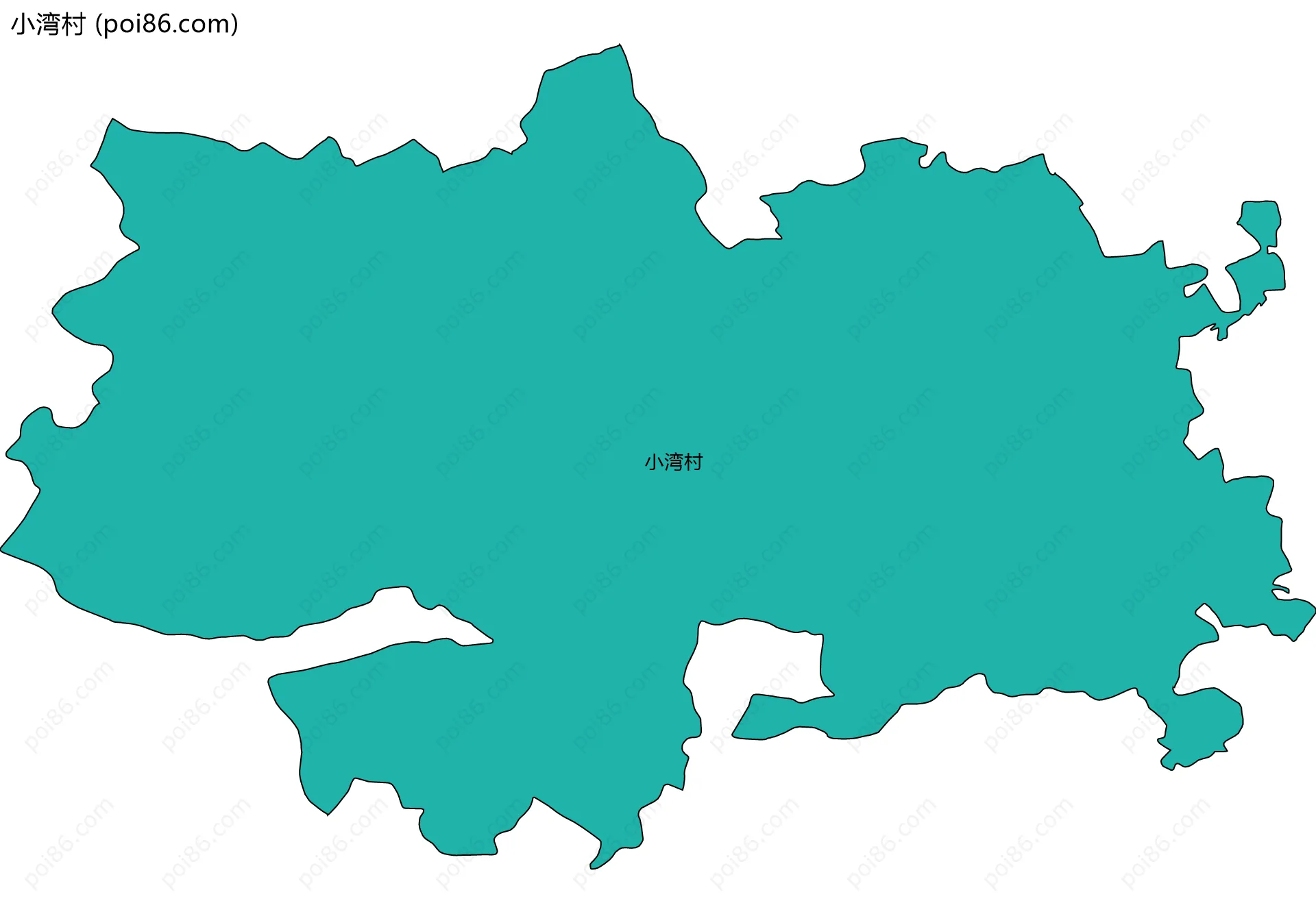 小湾村边界地图