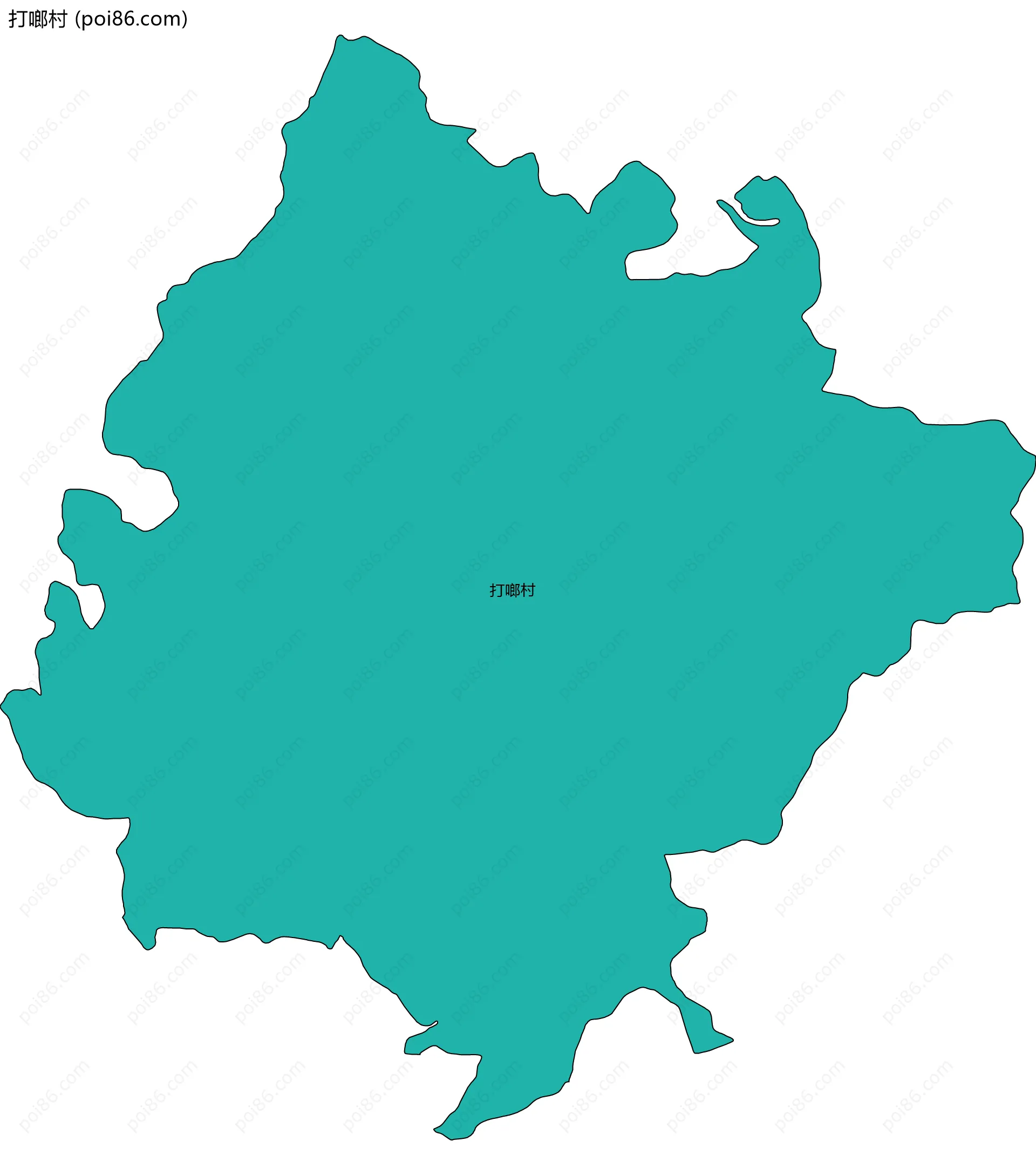 打啷村边界地图