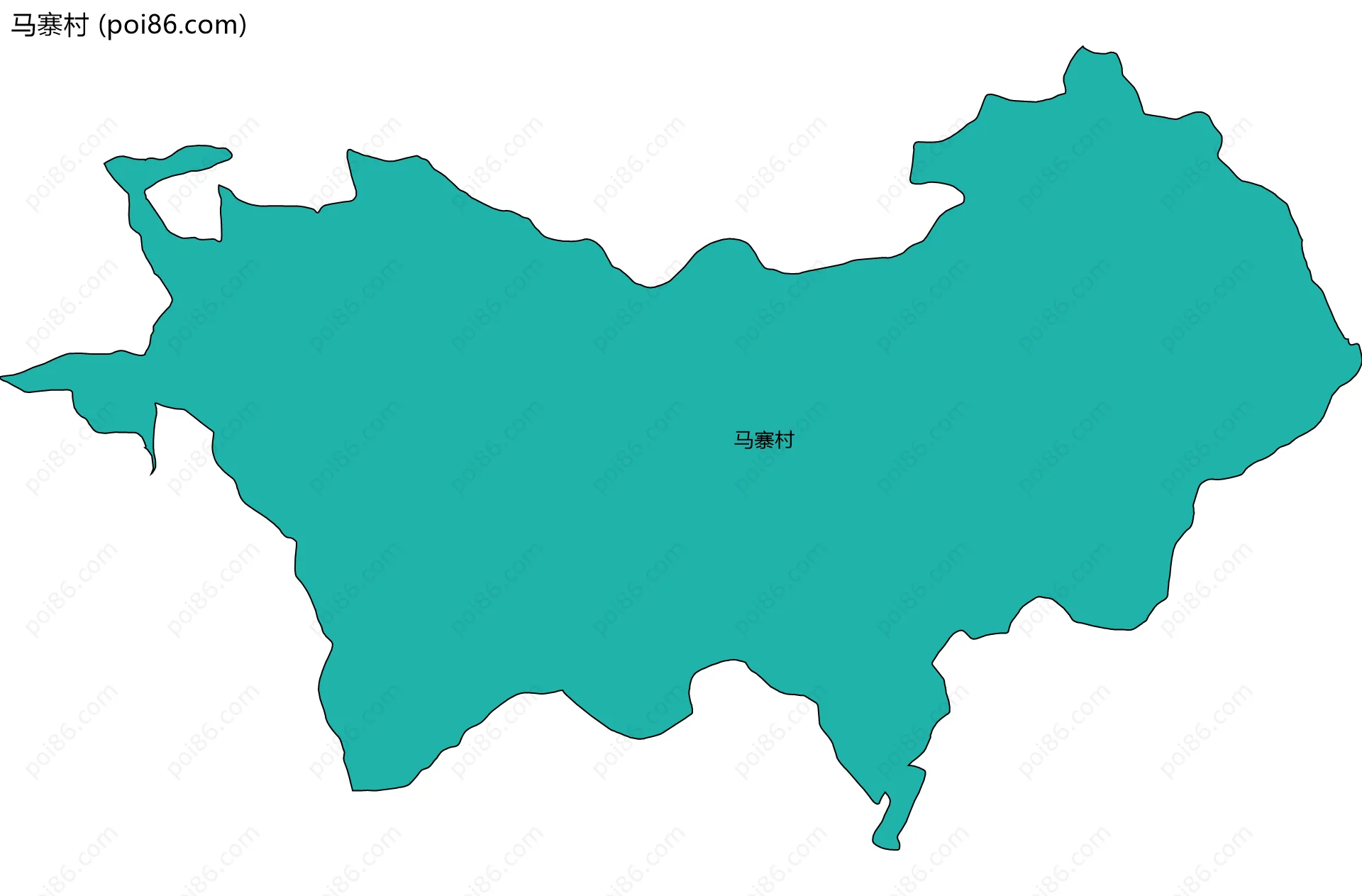 马寨村边界地图