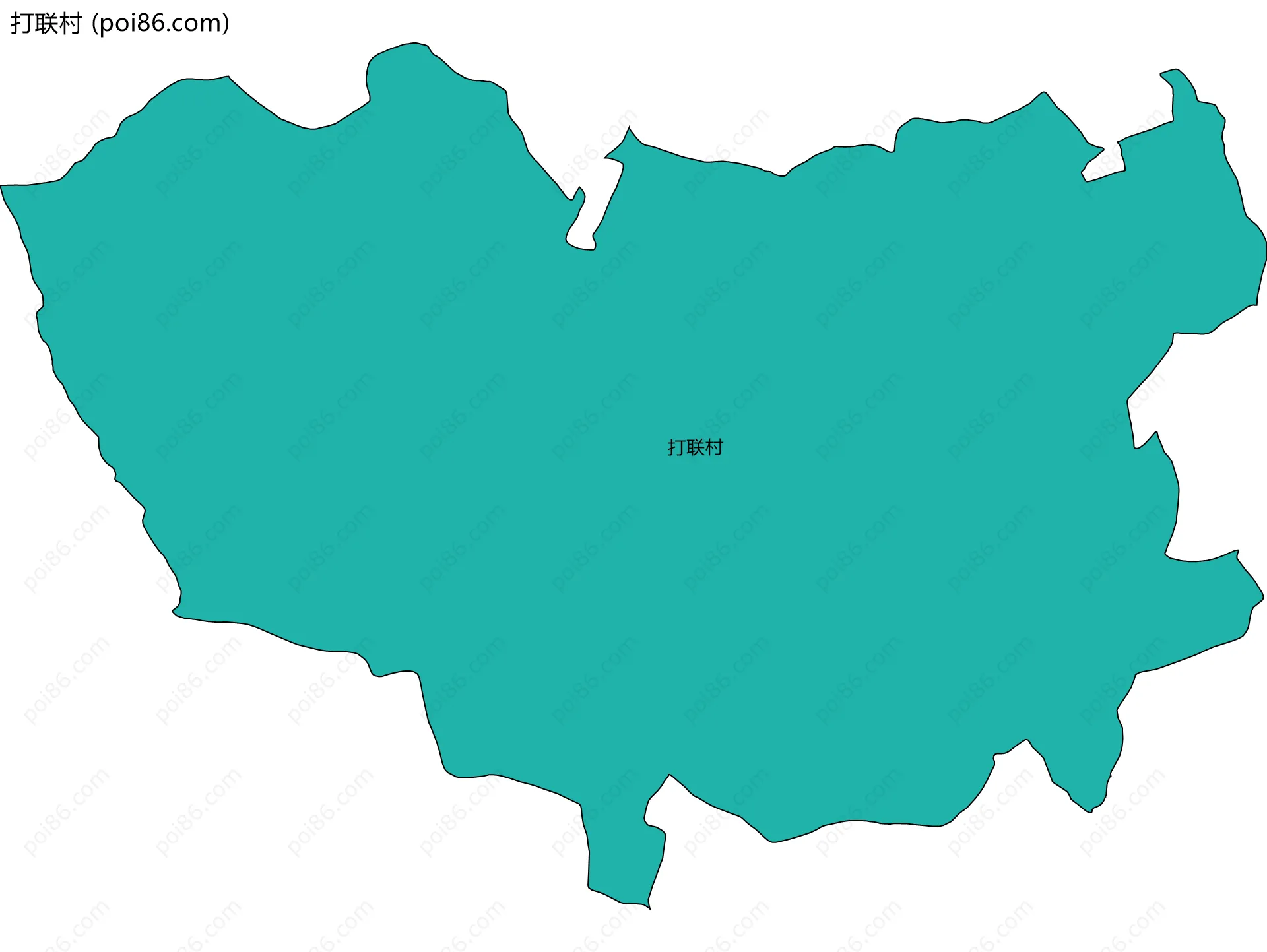 打联村边界地图