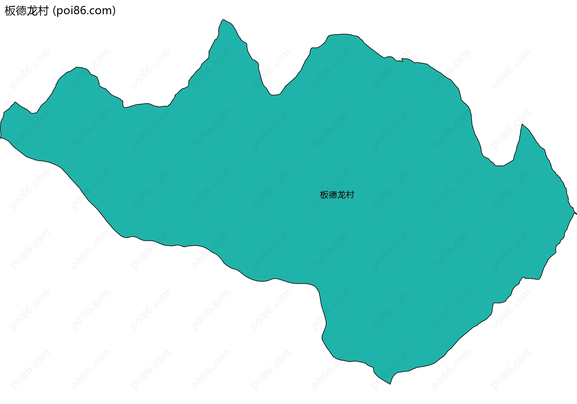 板德龙村边界地图