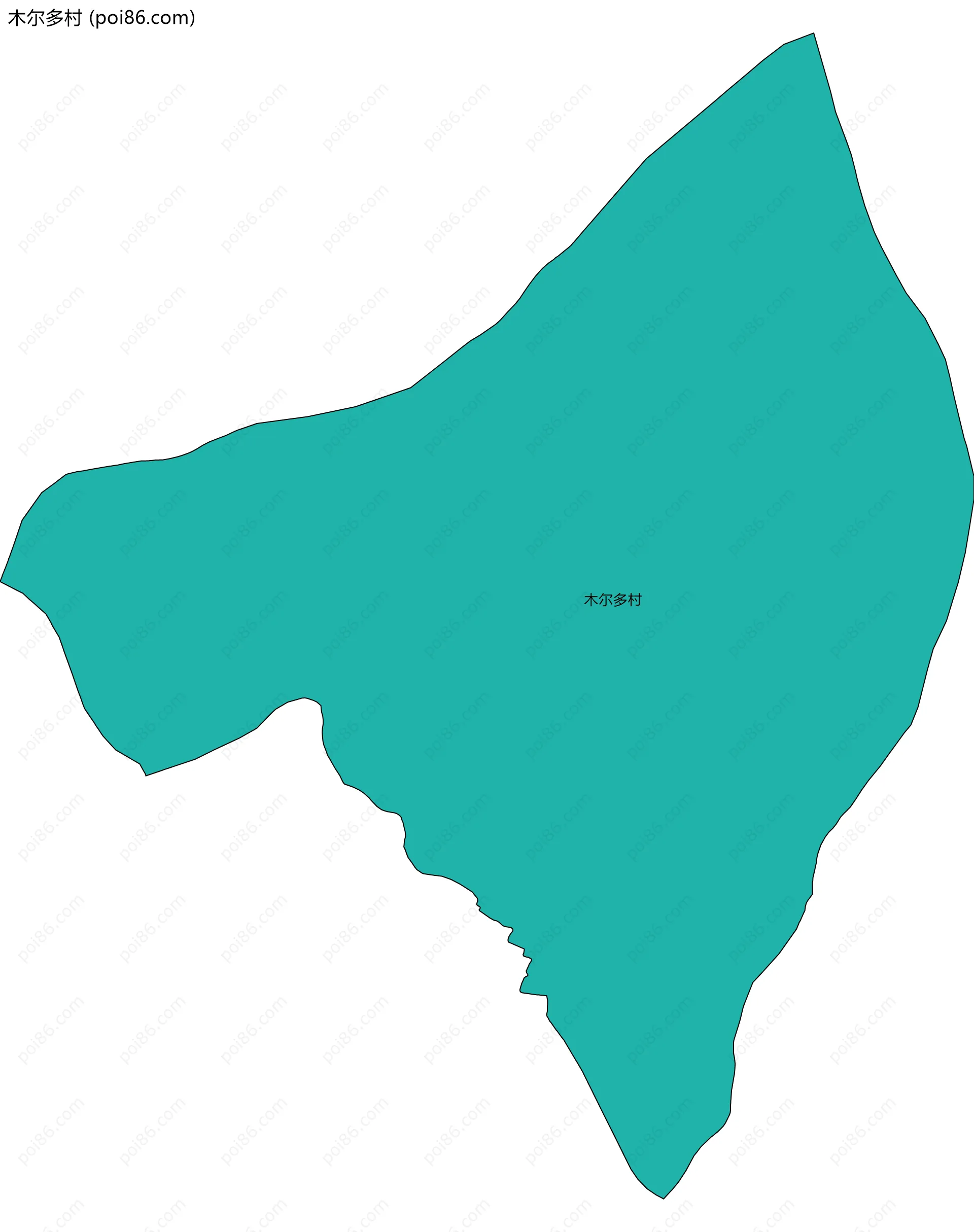 木尔多村边界地图