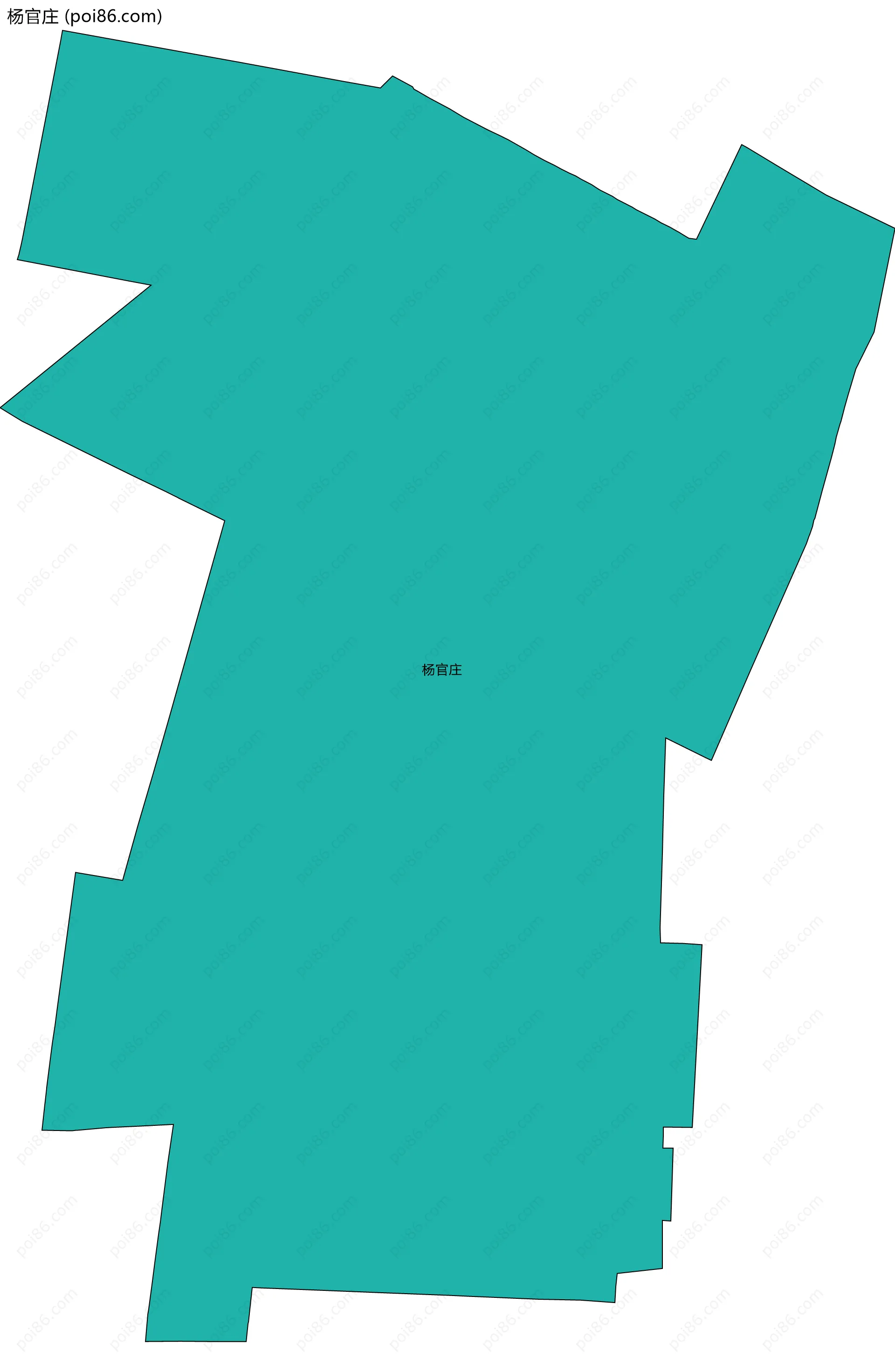 杨官庄边界地图