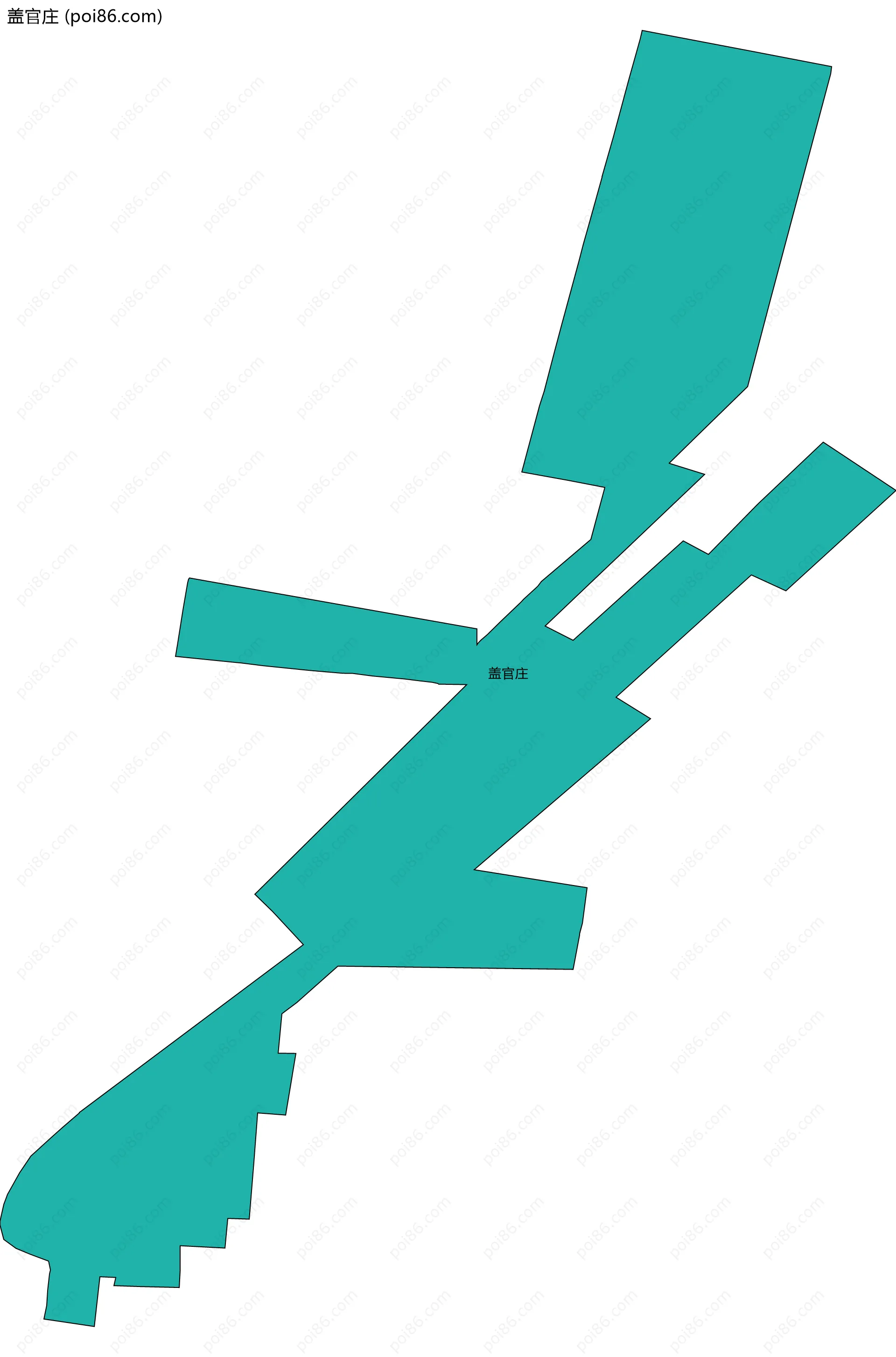 盖官庄边界地图