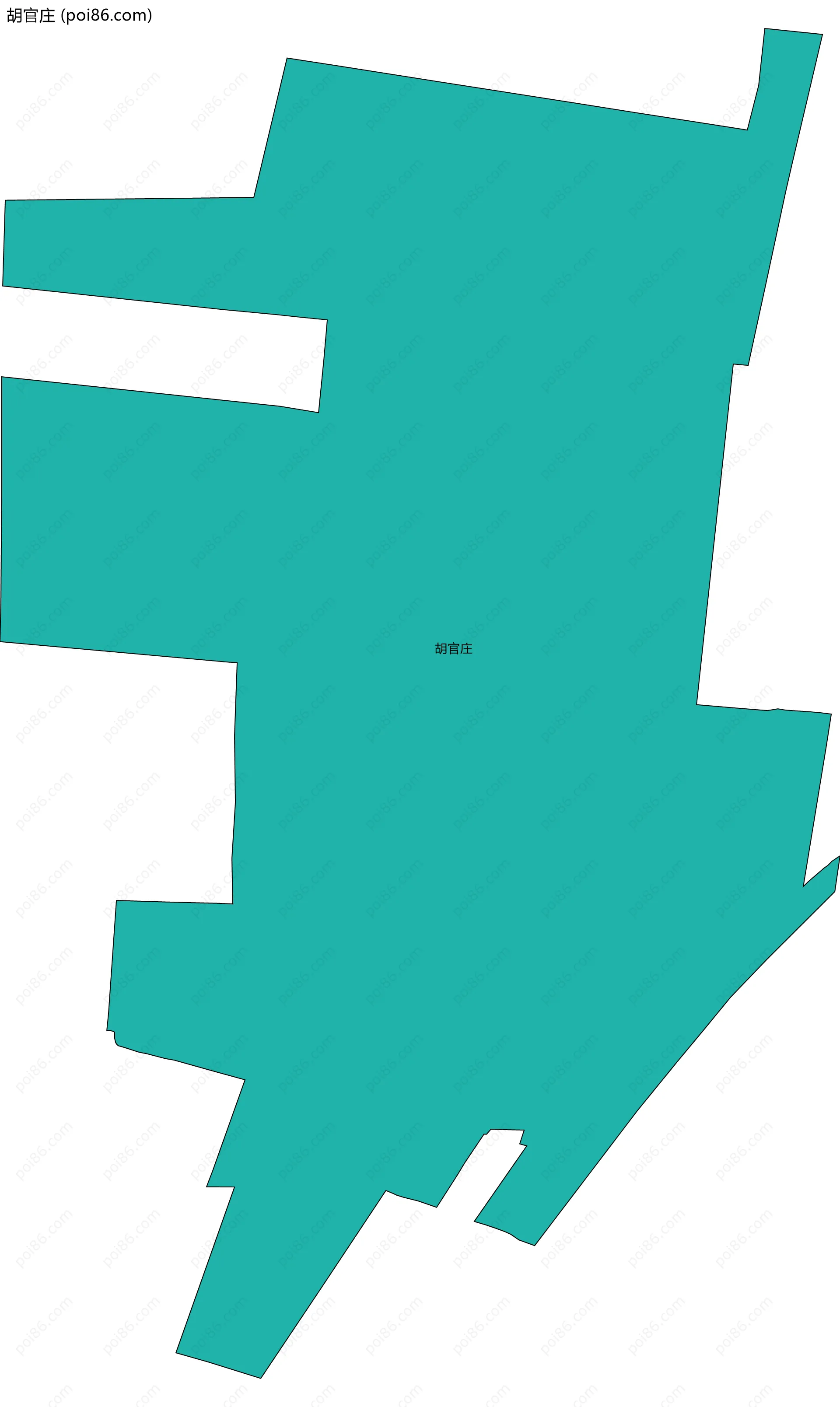 胡官庄边界地图