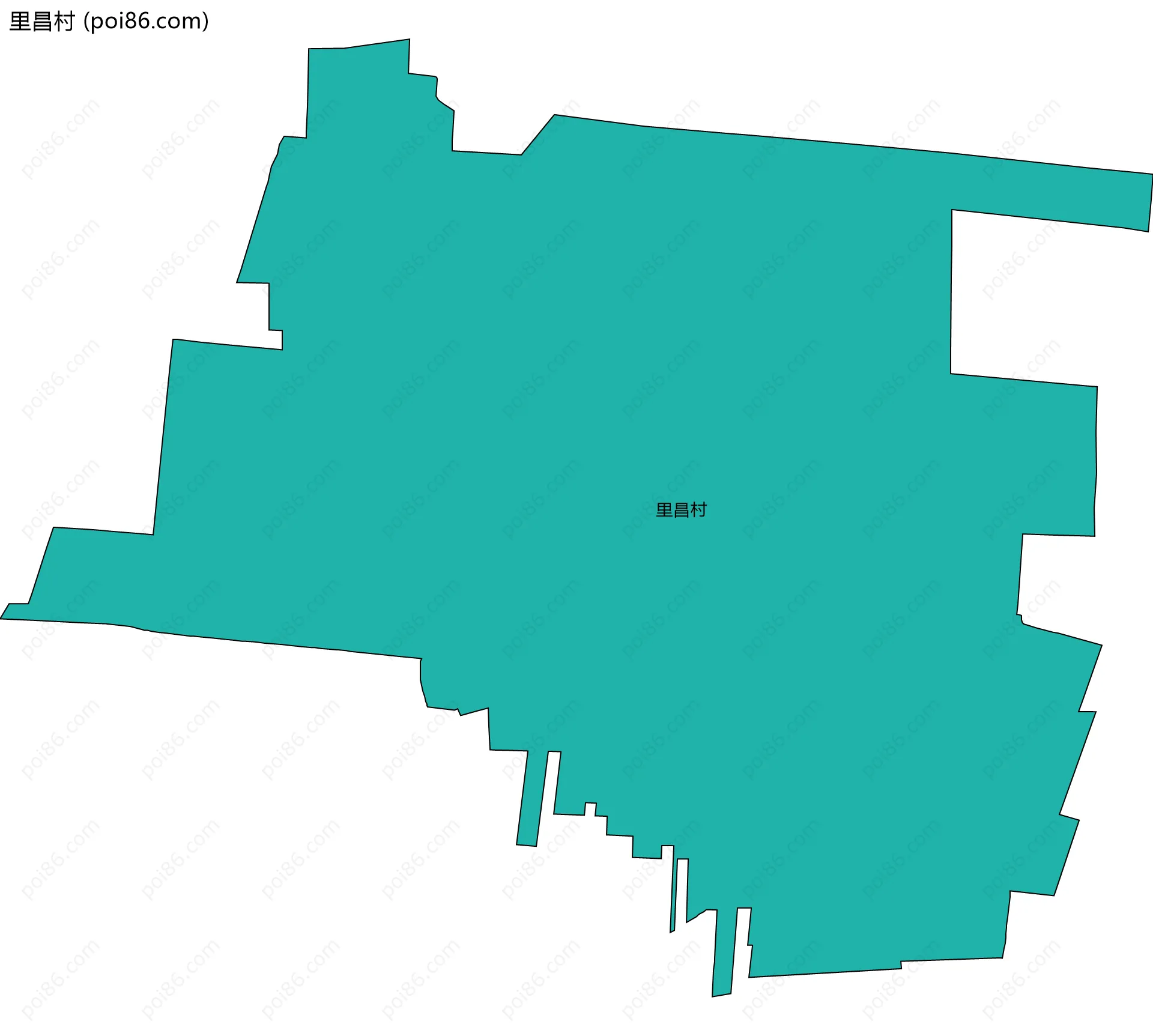 里昌村边界地图
