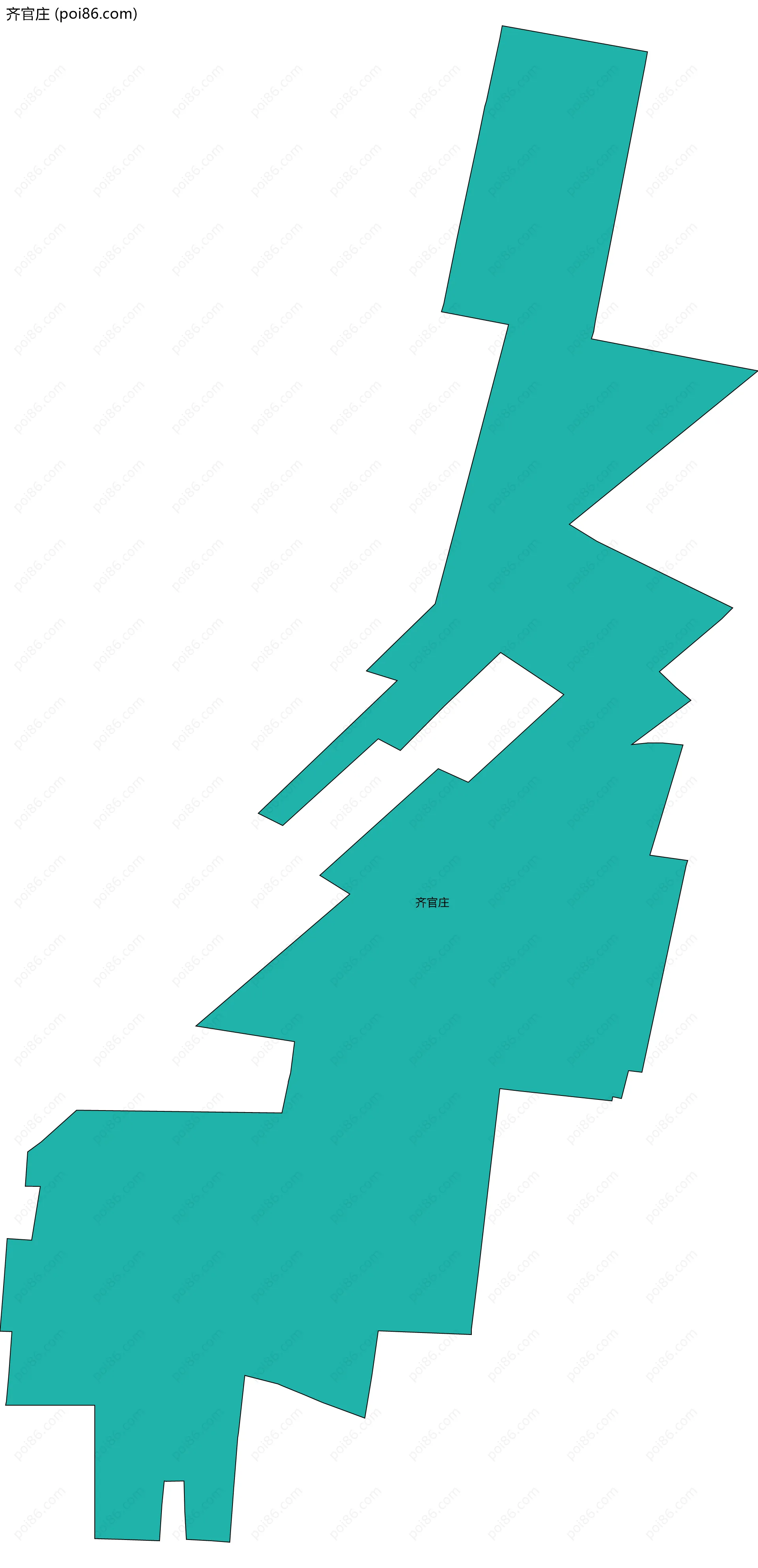 齐官庄边界地图