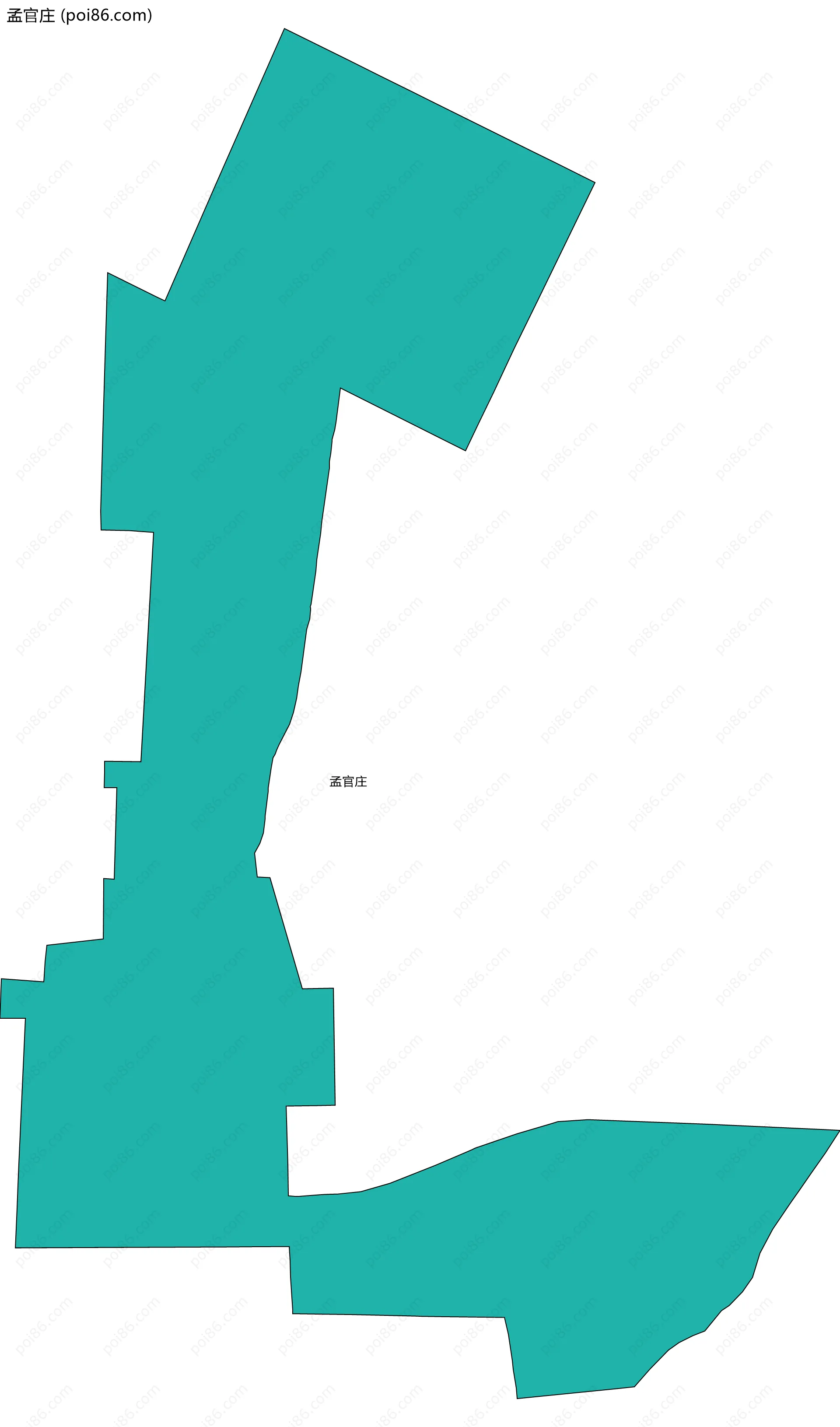 孟官庄边界地图