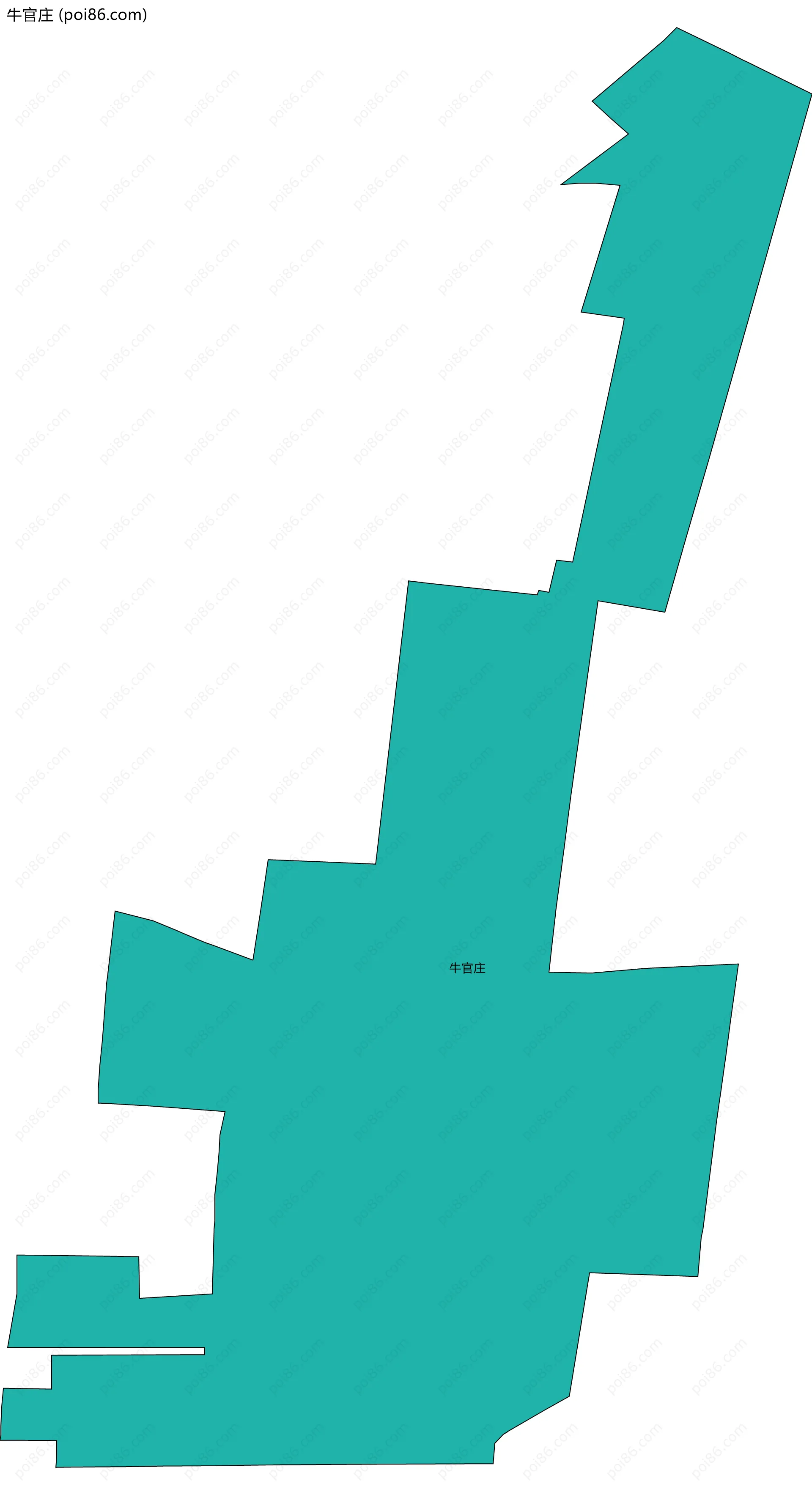 牛官庄边界地图