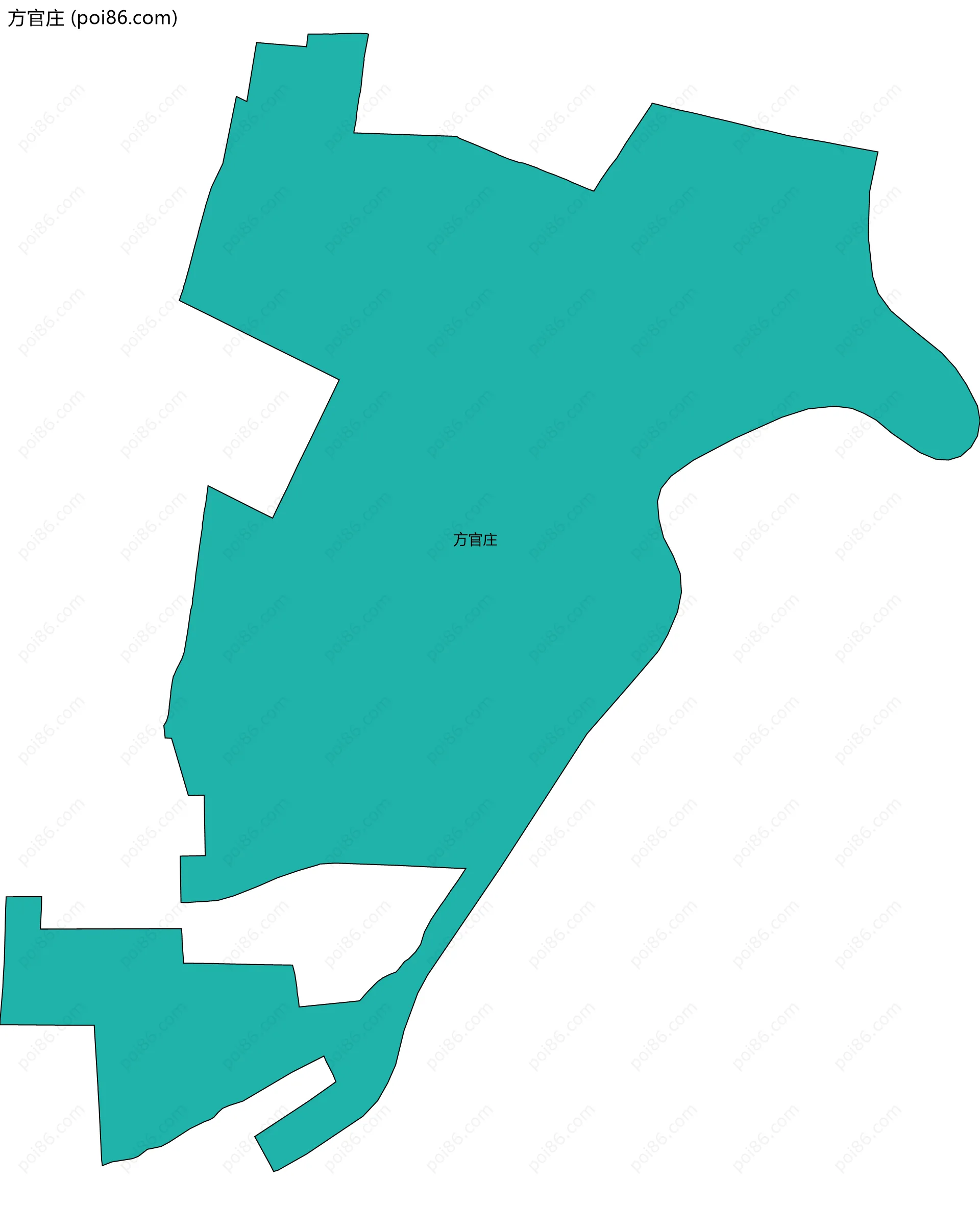 方官庄边界地图