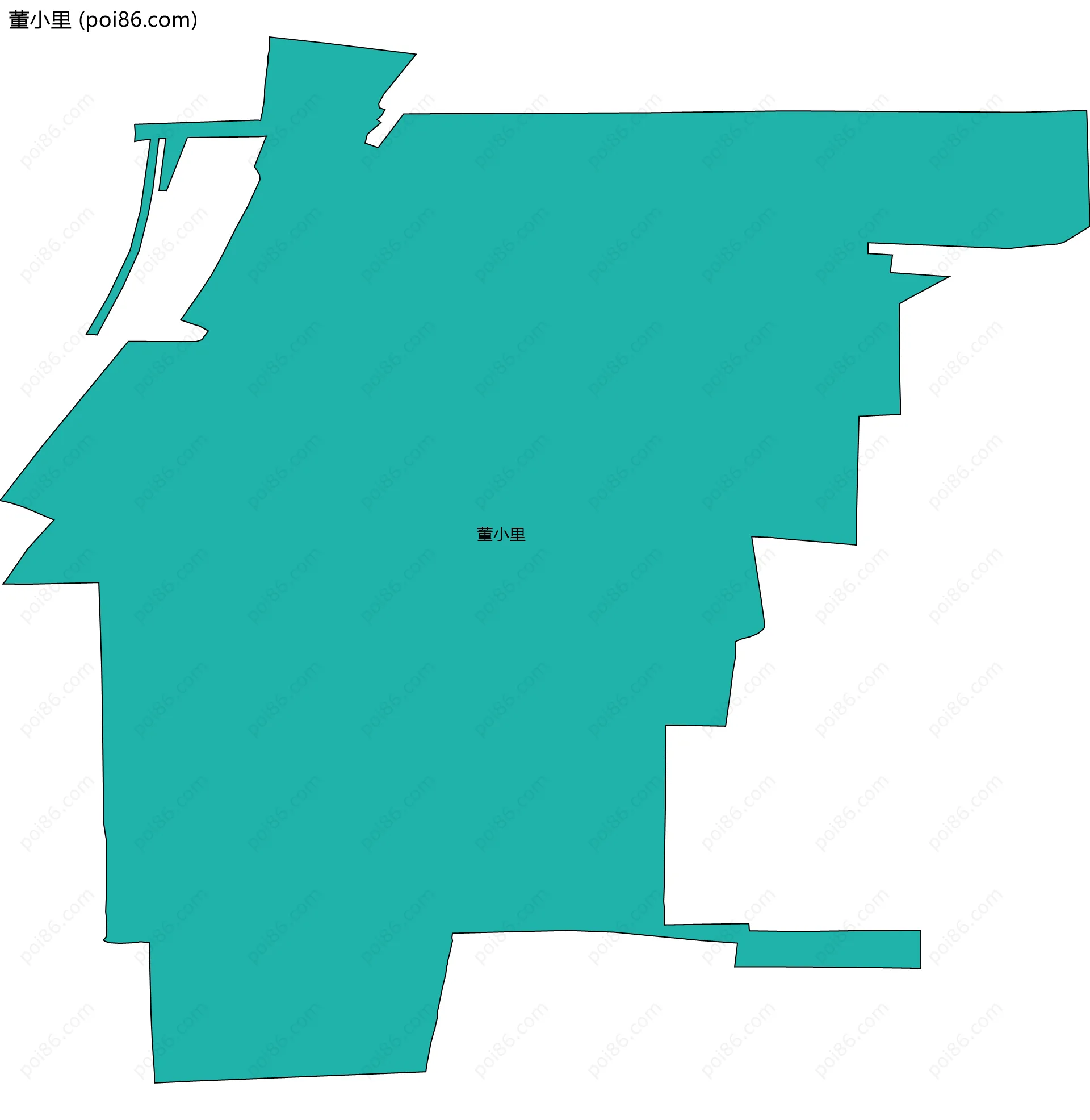 董小里边界地图