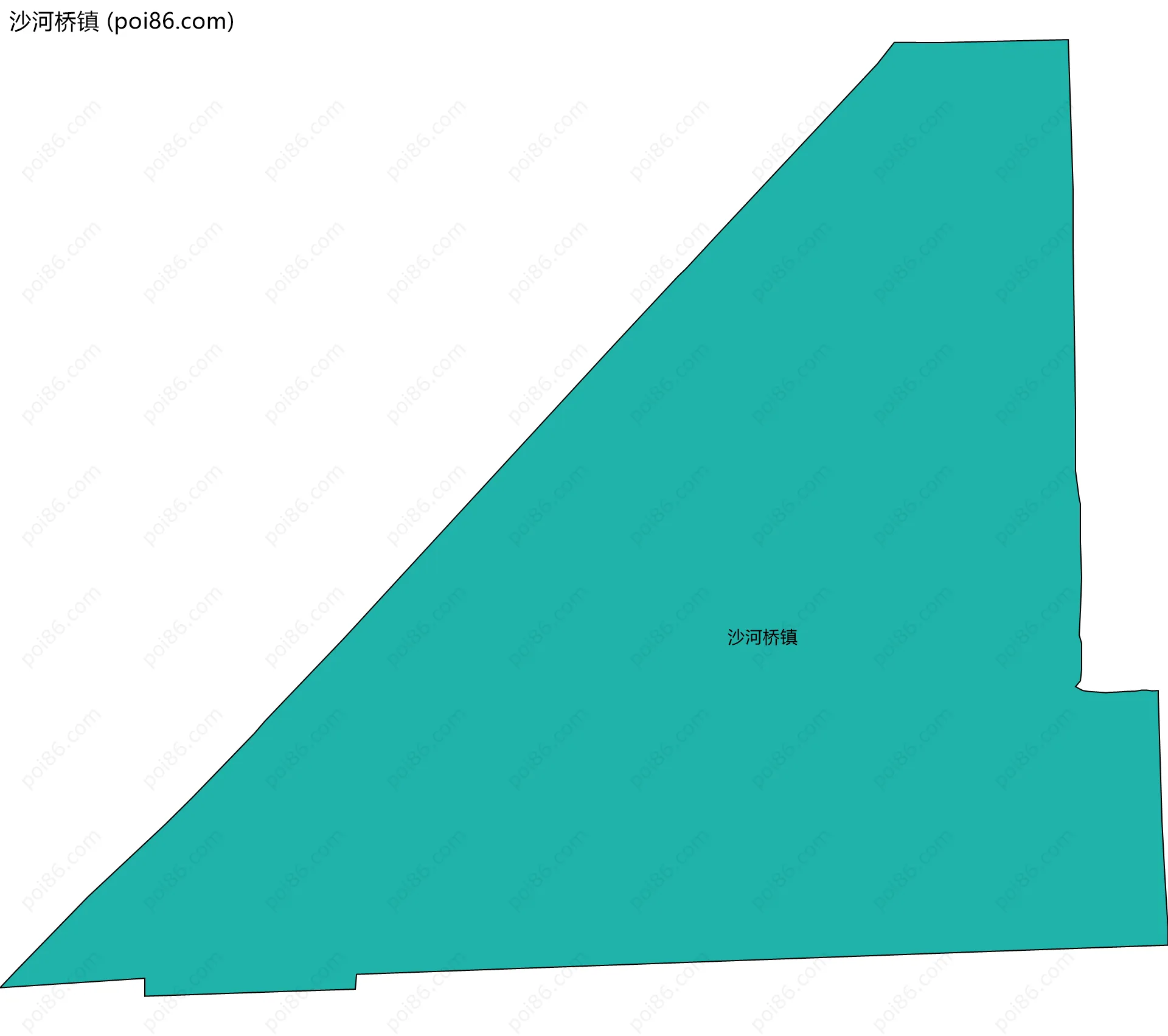 沙河桥镇边界地图