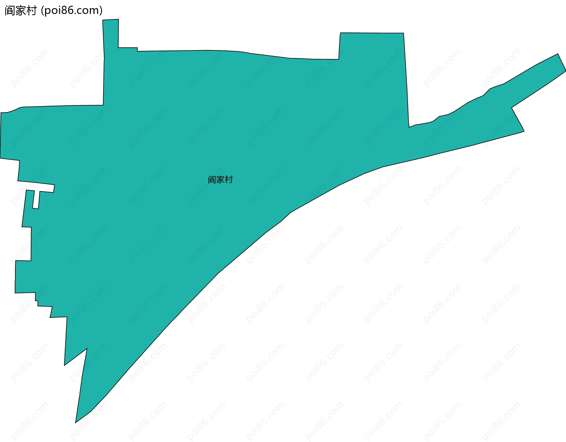 阎家村边界地图