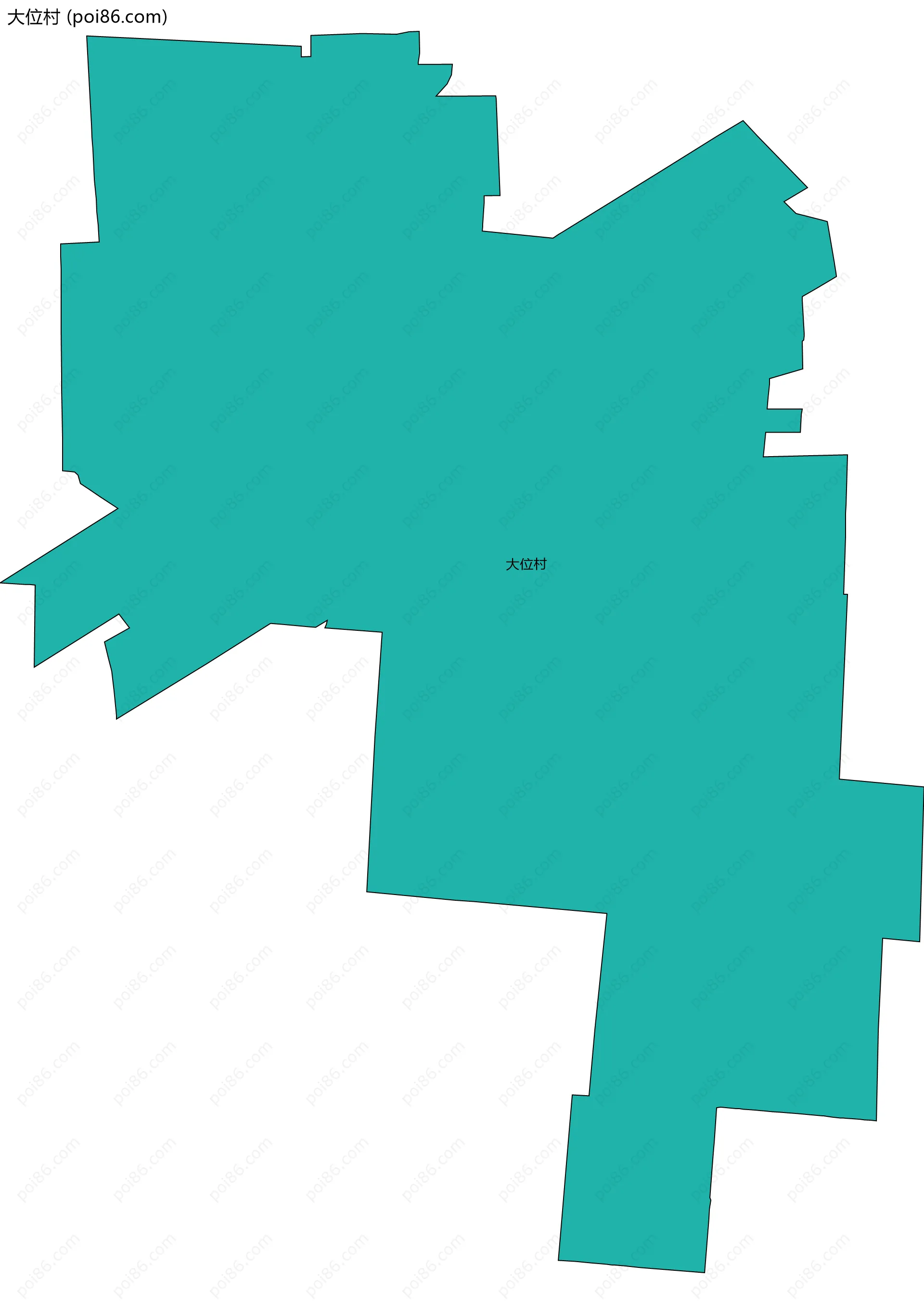 大位村边界地图