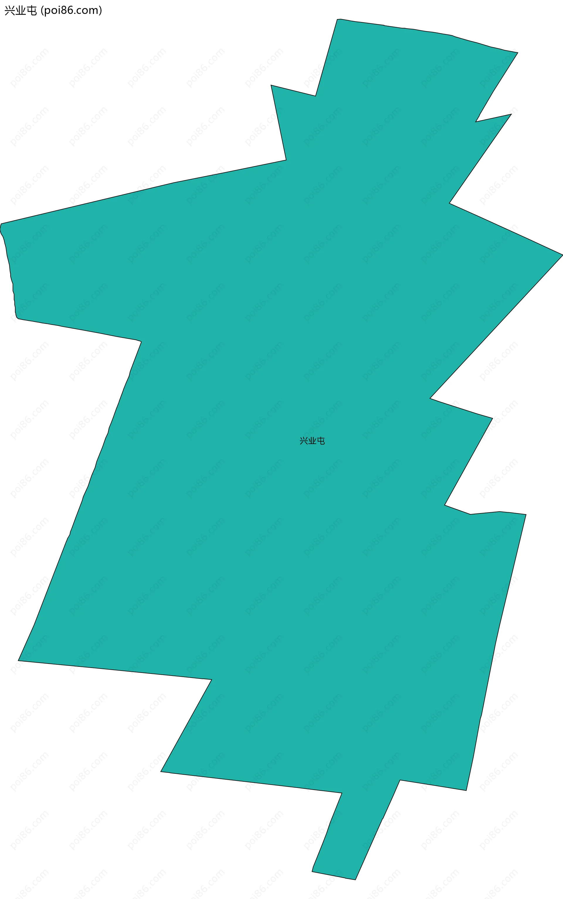 兴业屯边界地图