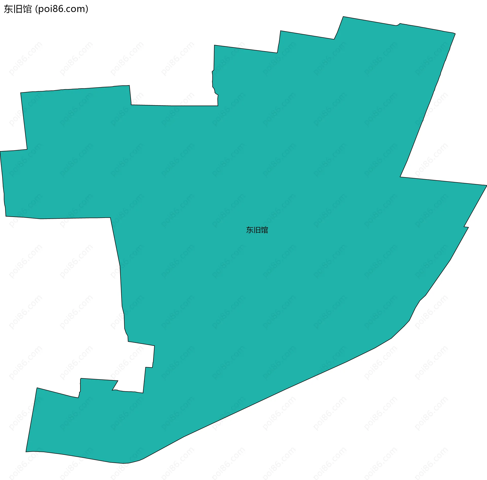 东旧馆边界地图