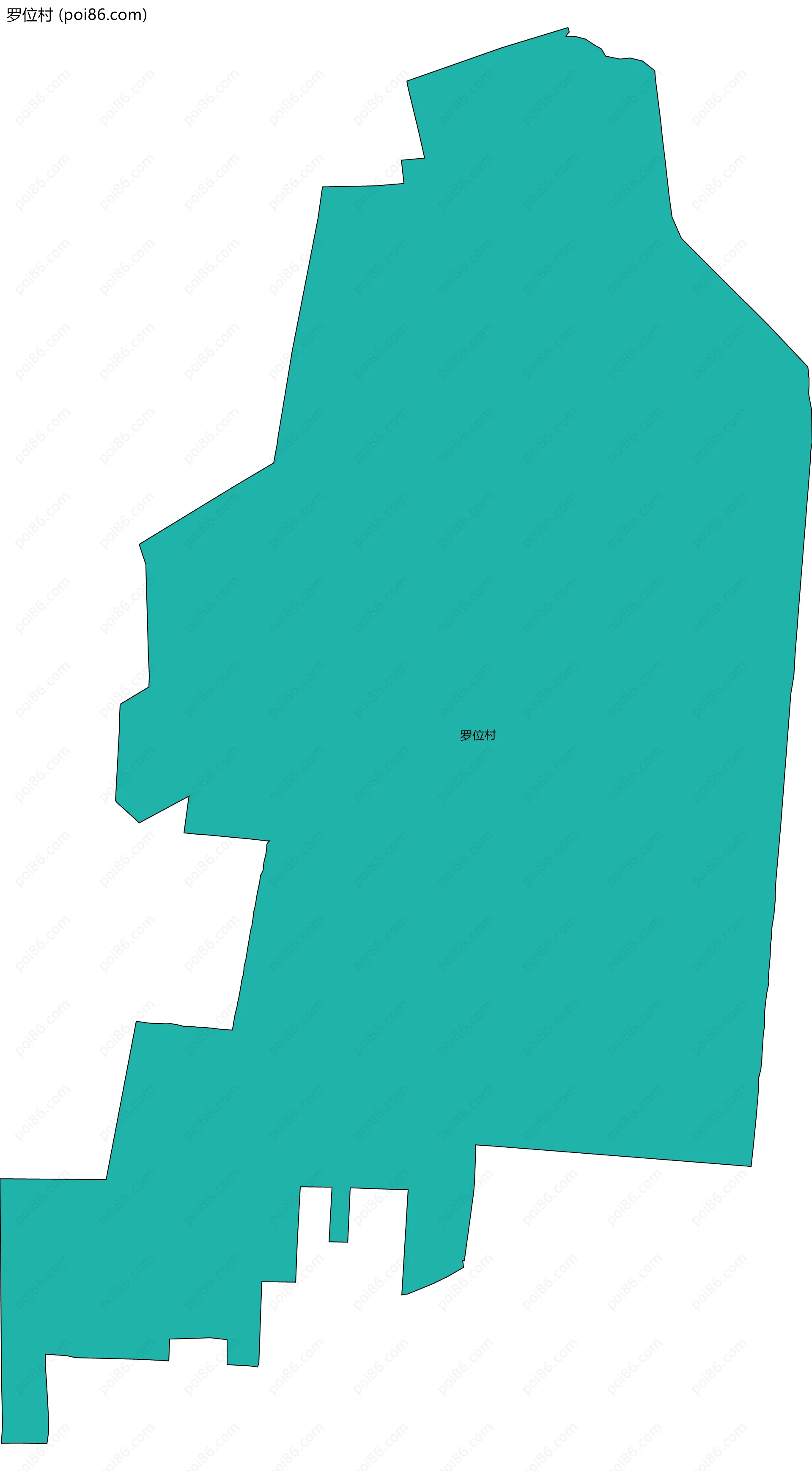 罗位村边界地图