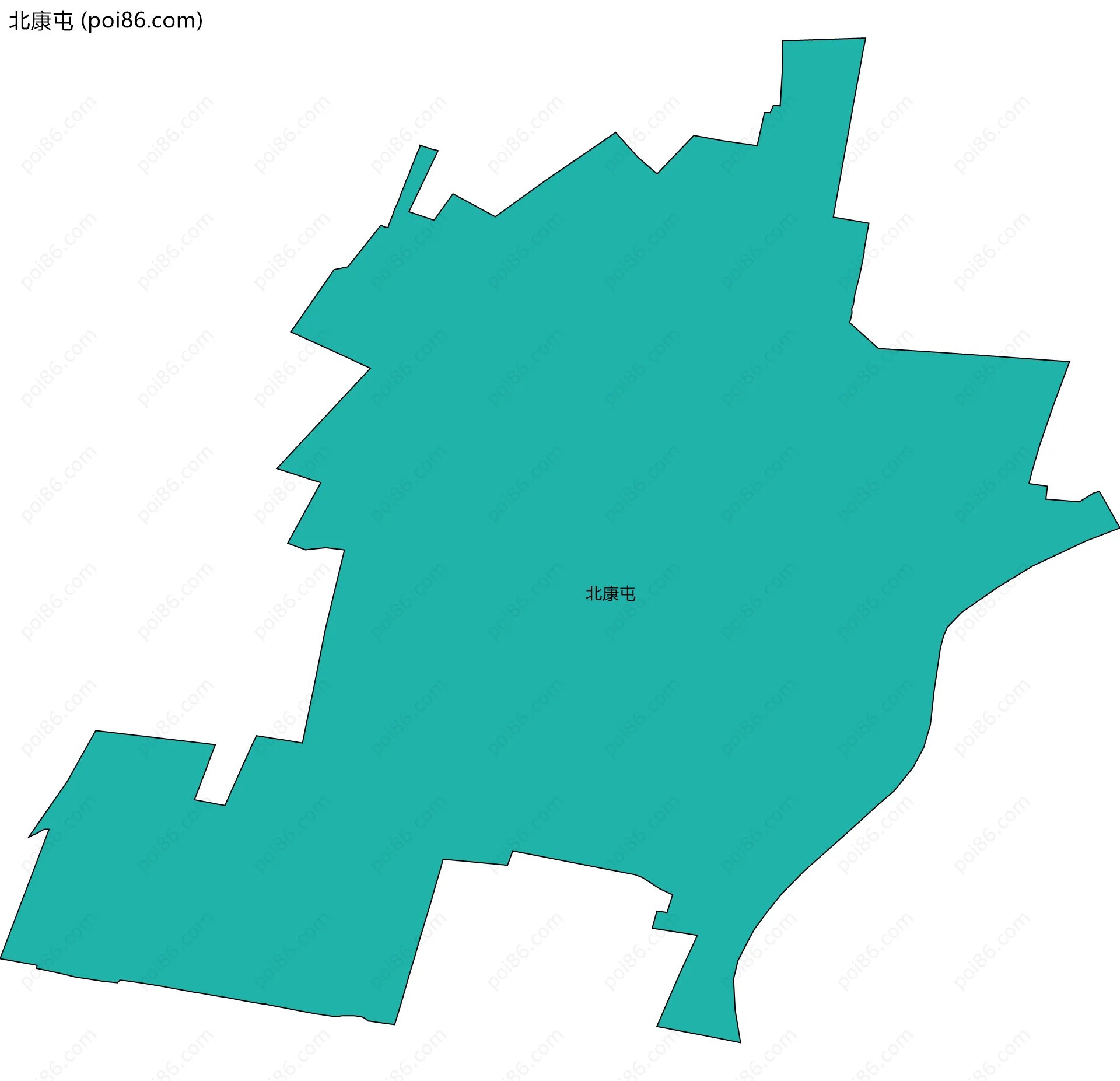 北康屯边界地图