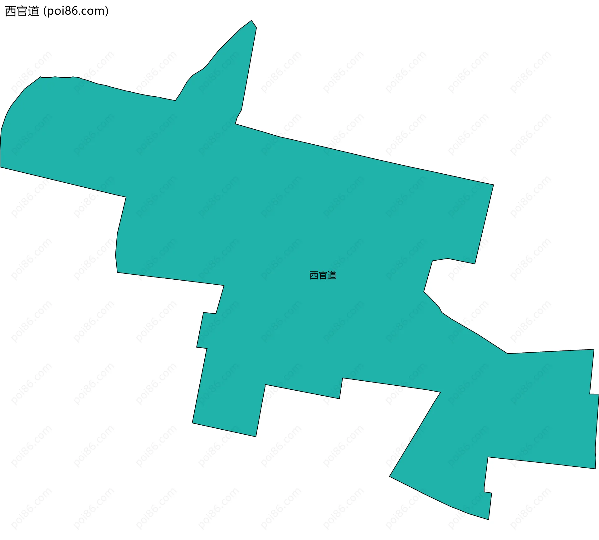 西官道边界地图