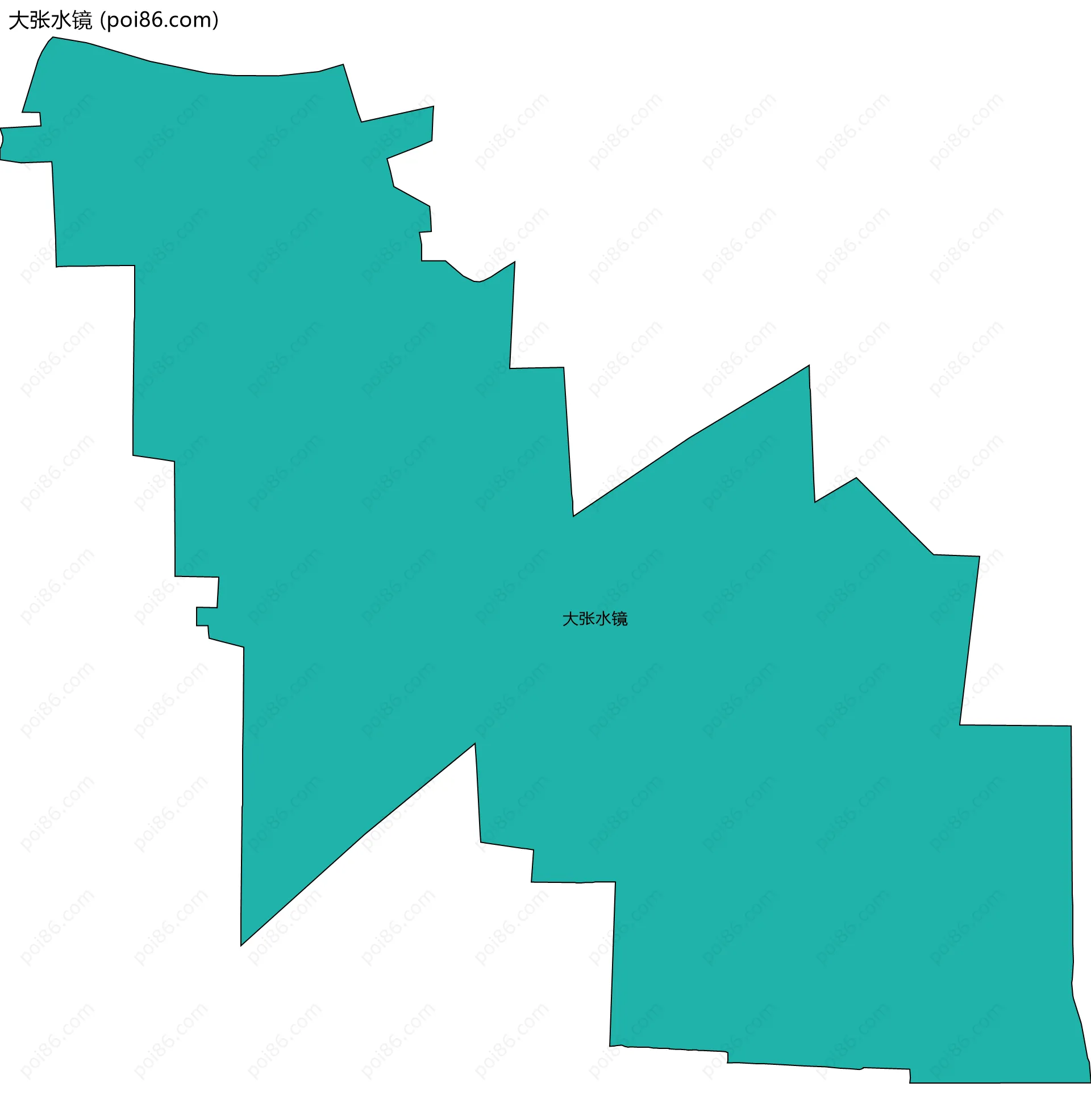 大张水镜边界地图