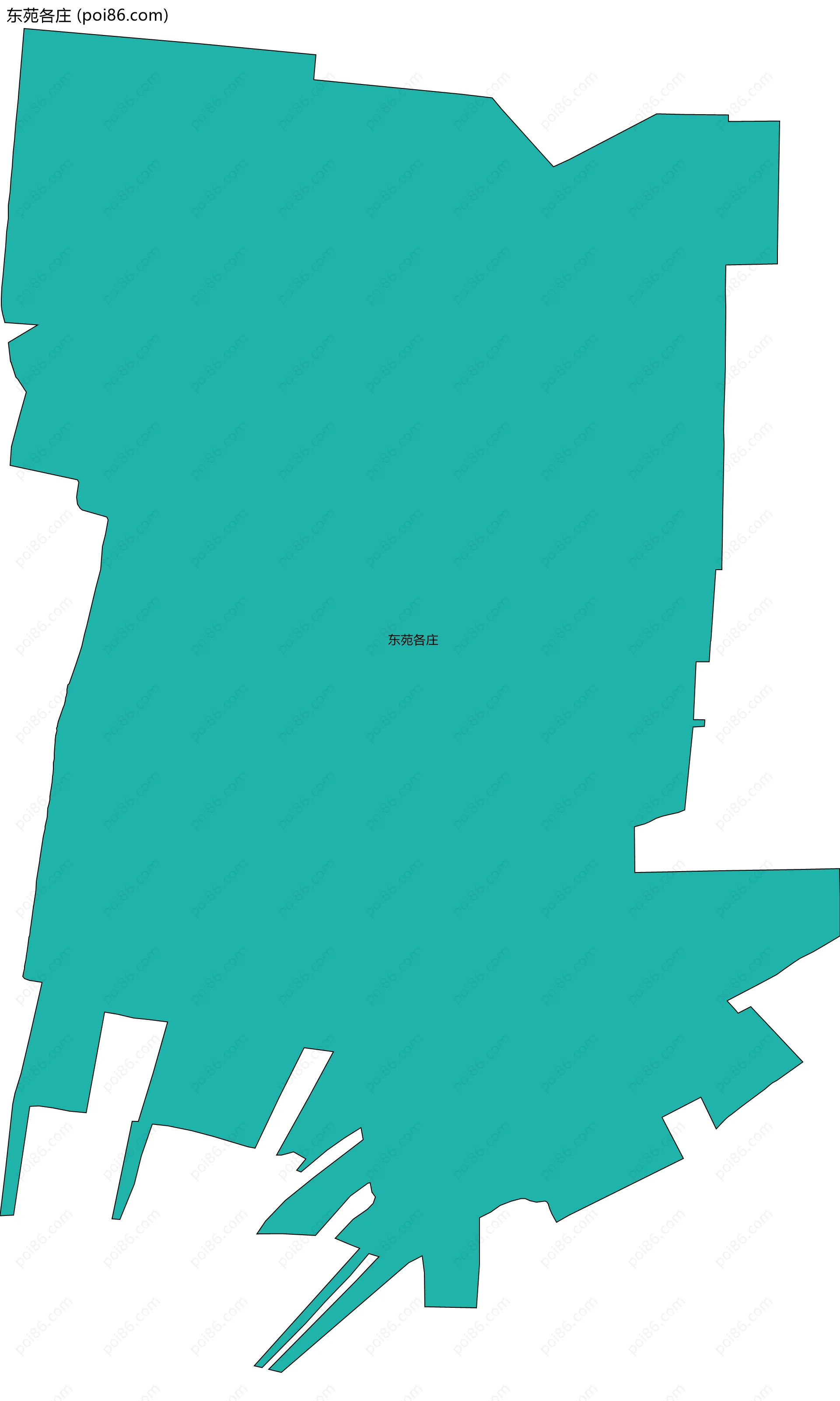 东苑各庄边界地图