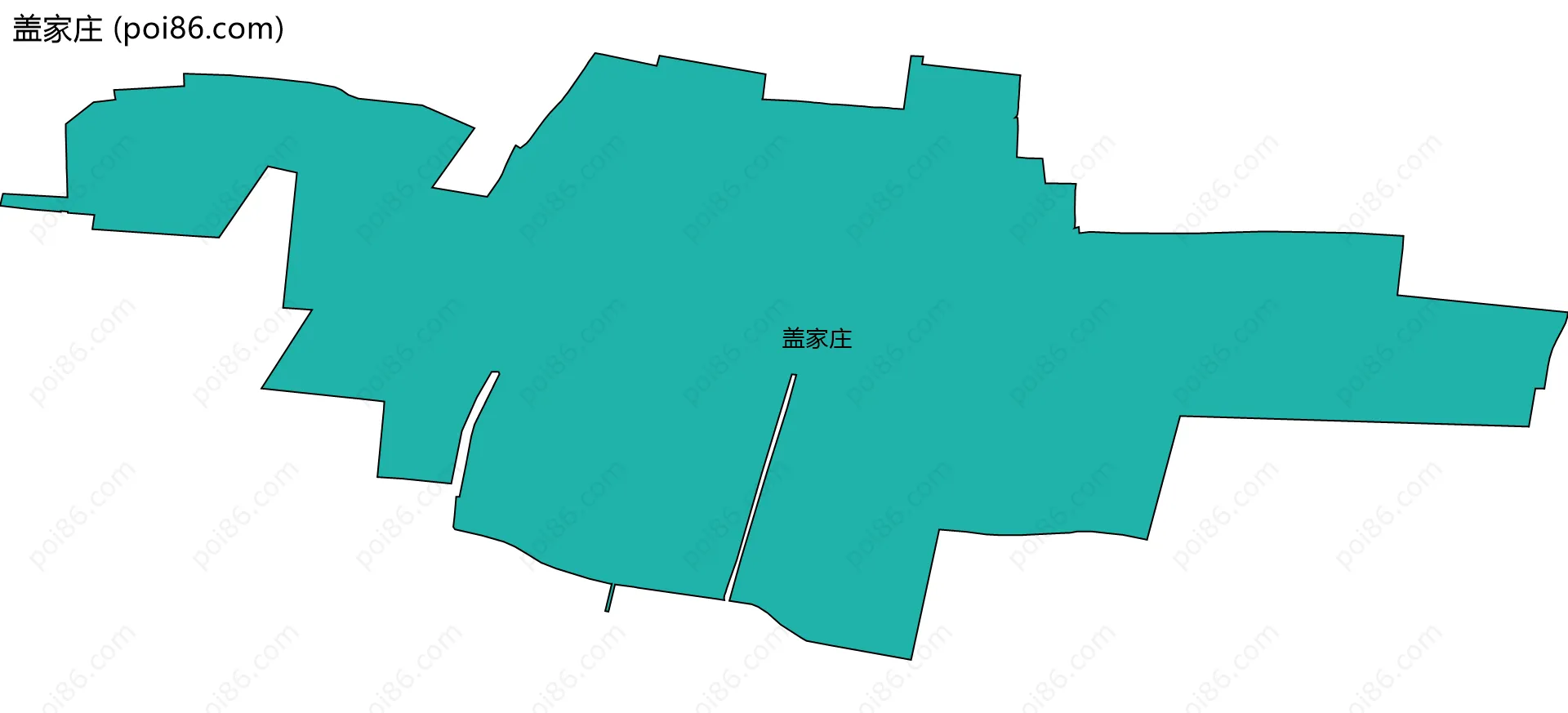 盖家庄边界地图