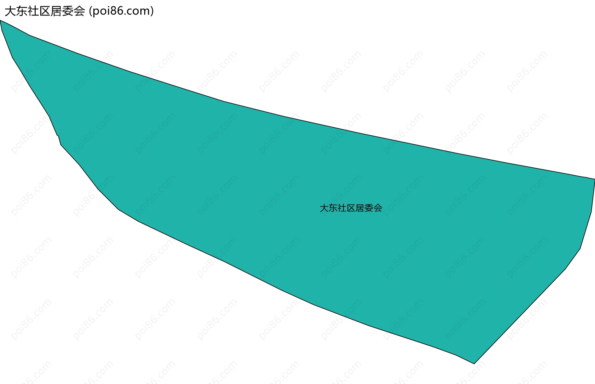 大东社区居委会边界地图
