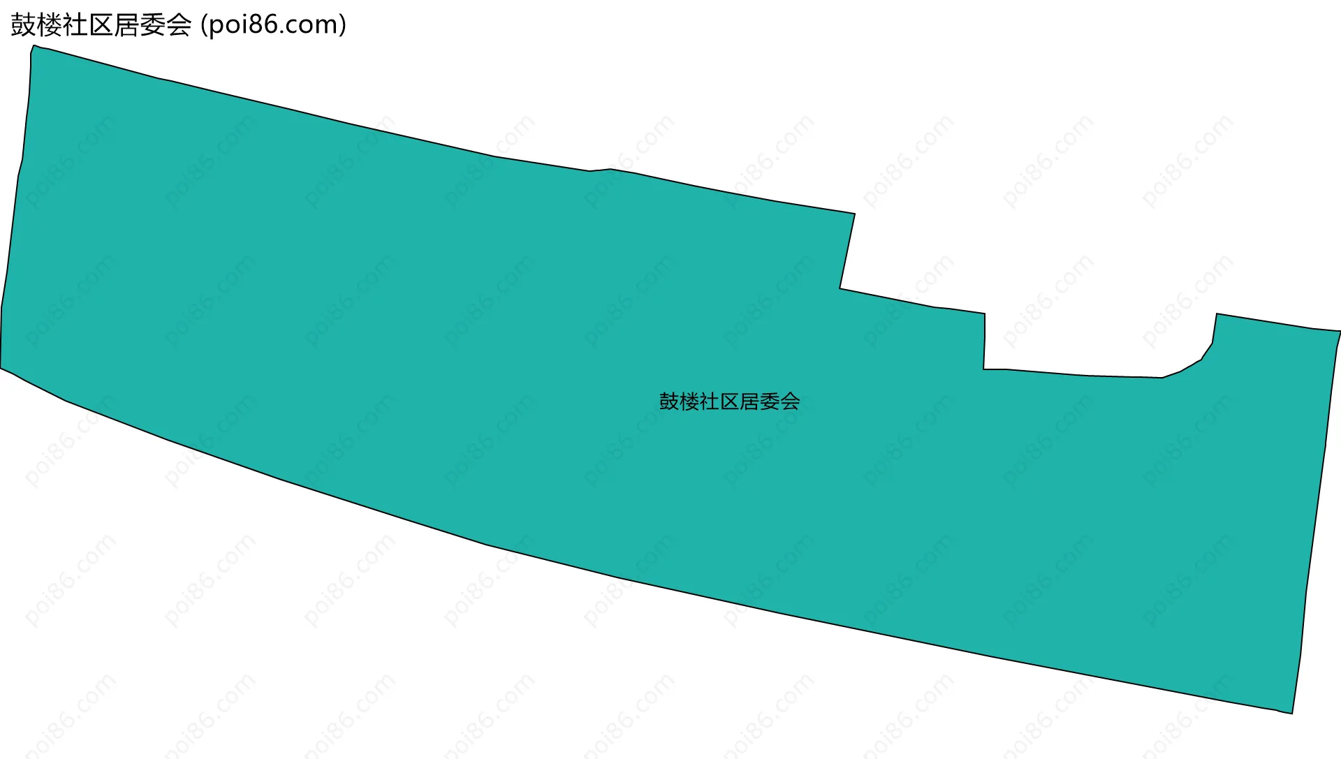 鼓楼社区居委会边界地图