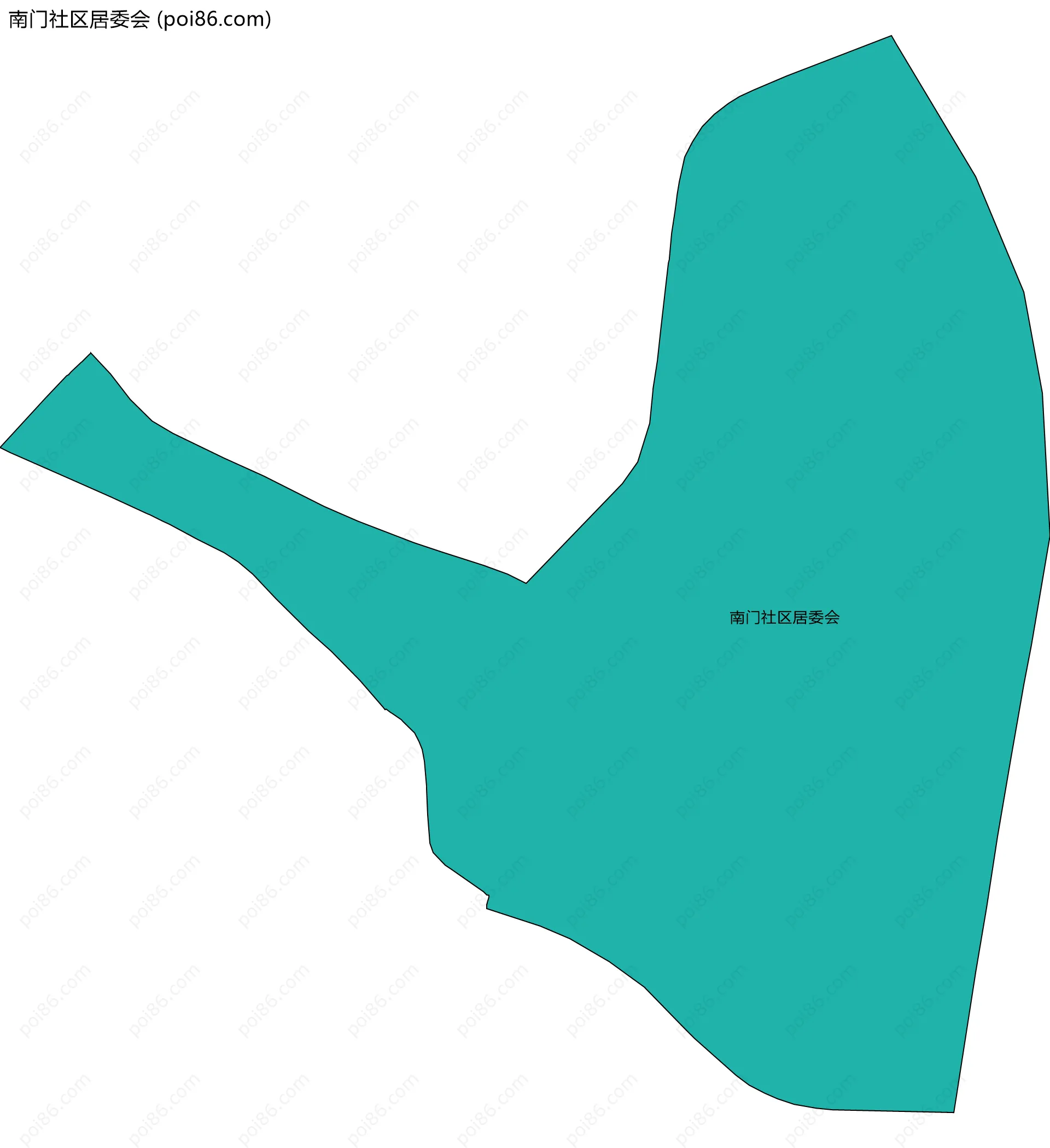 南门社区居委会边界地图