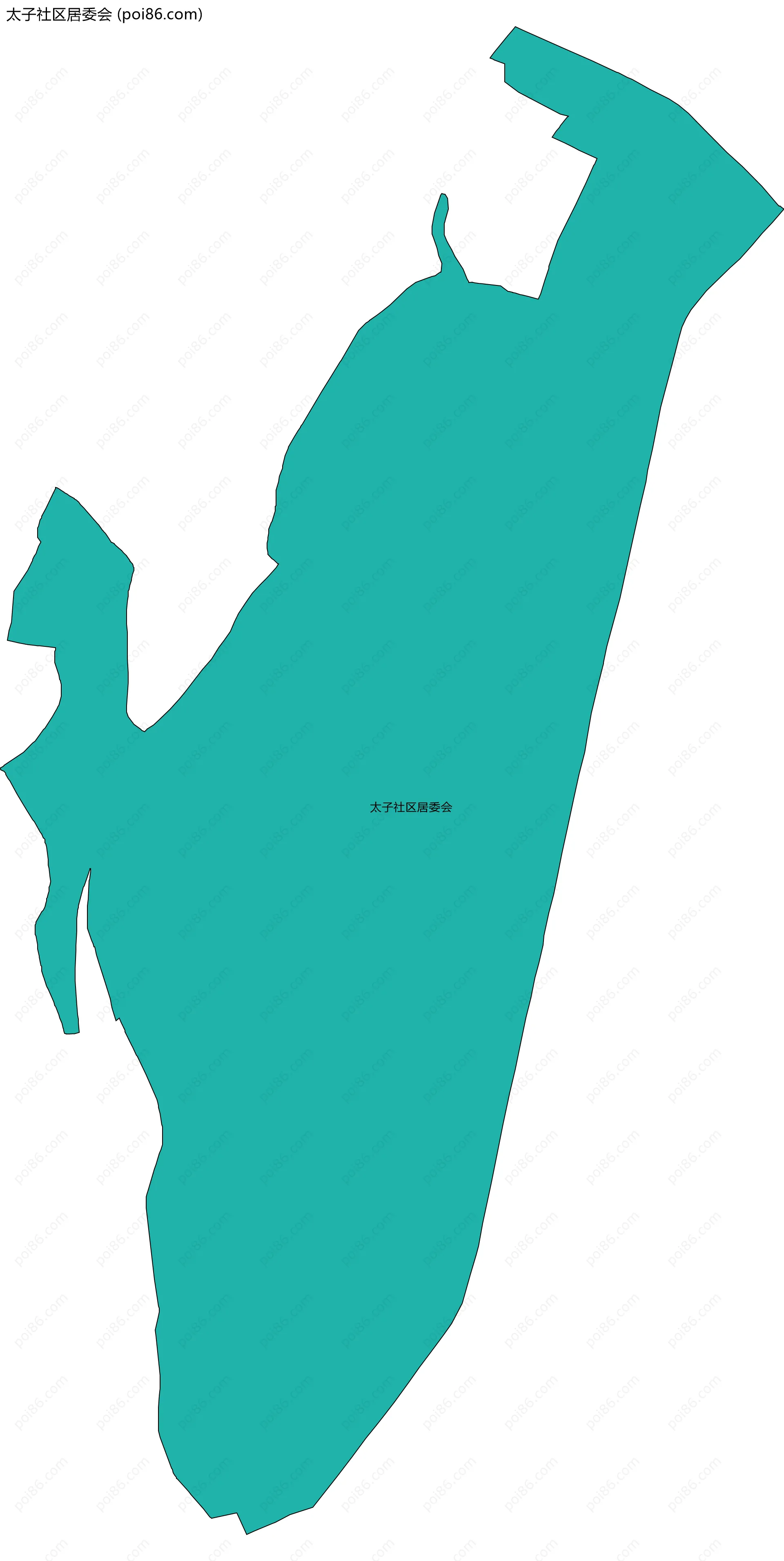 太子社区居委会边界地图