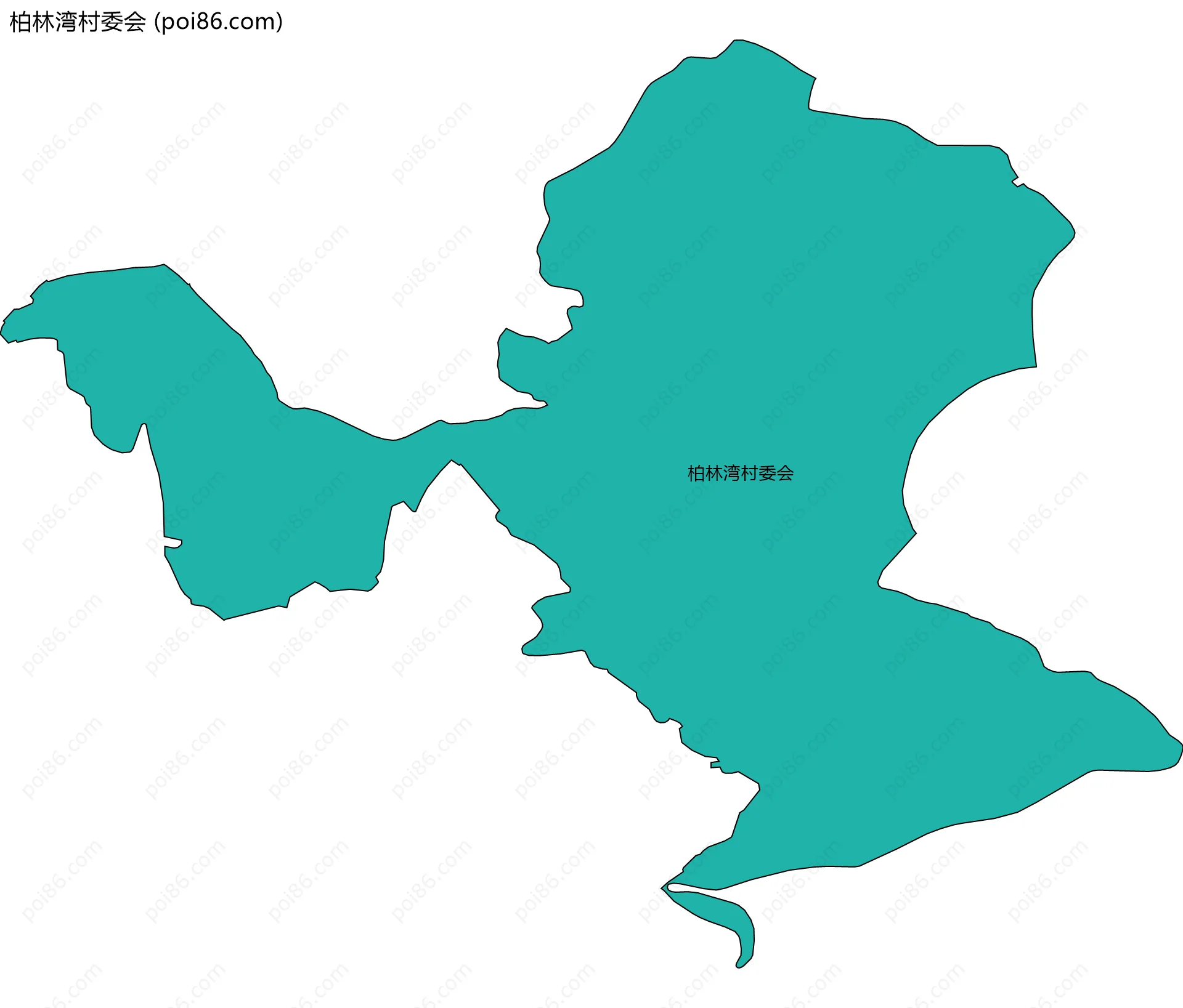 柏林湾村委会边界地图