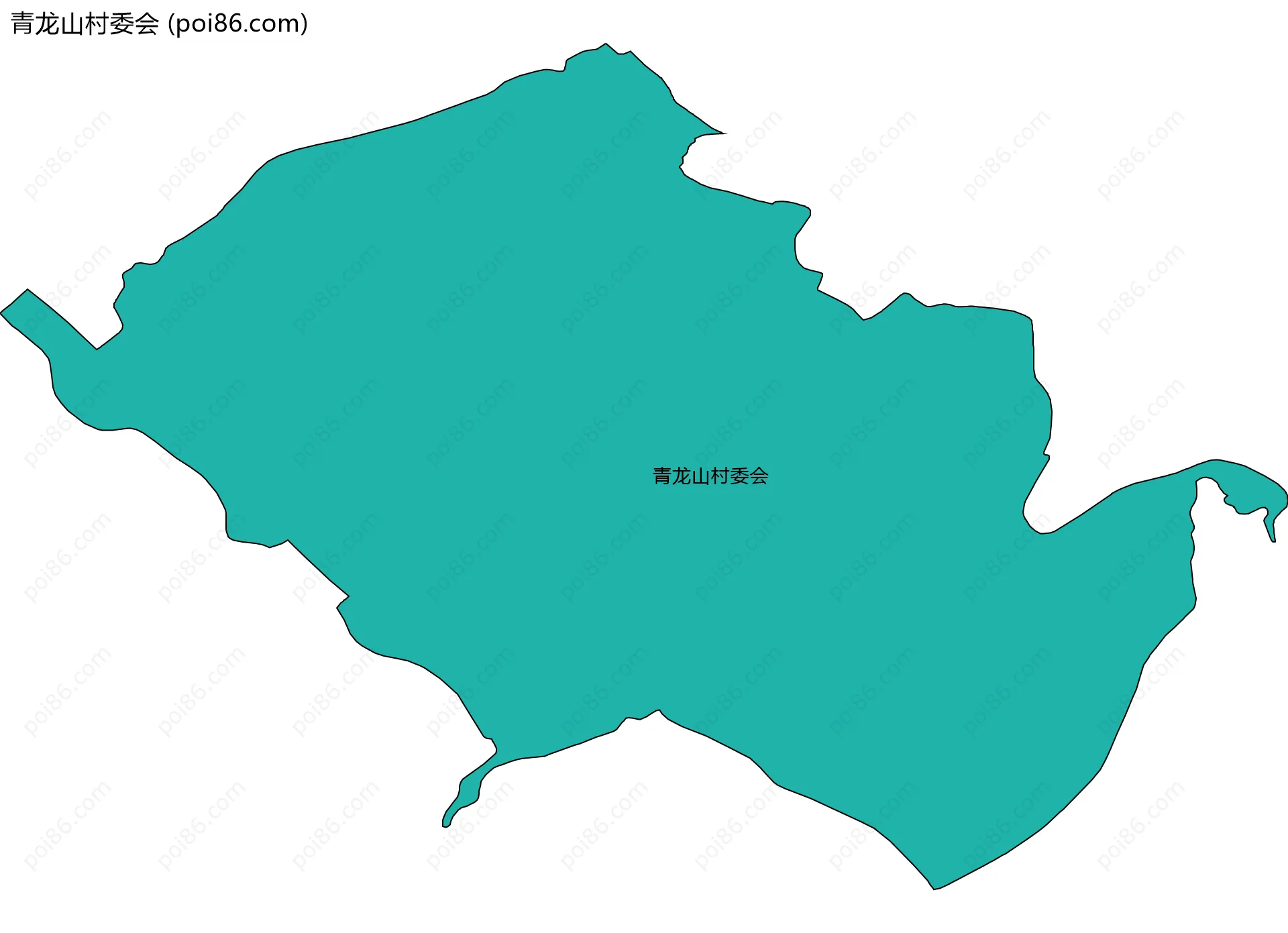 青龙山村委会边界地图