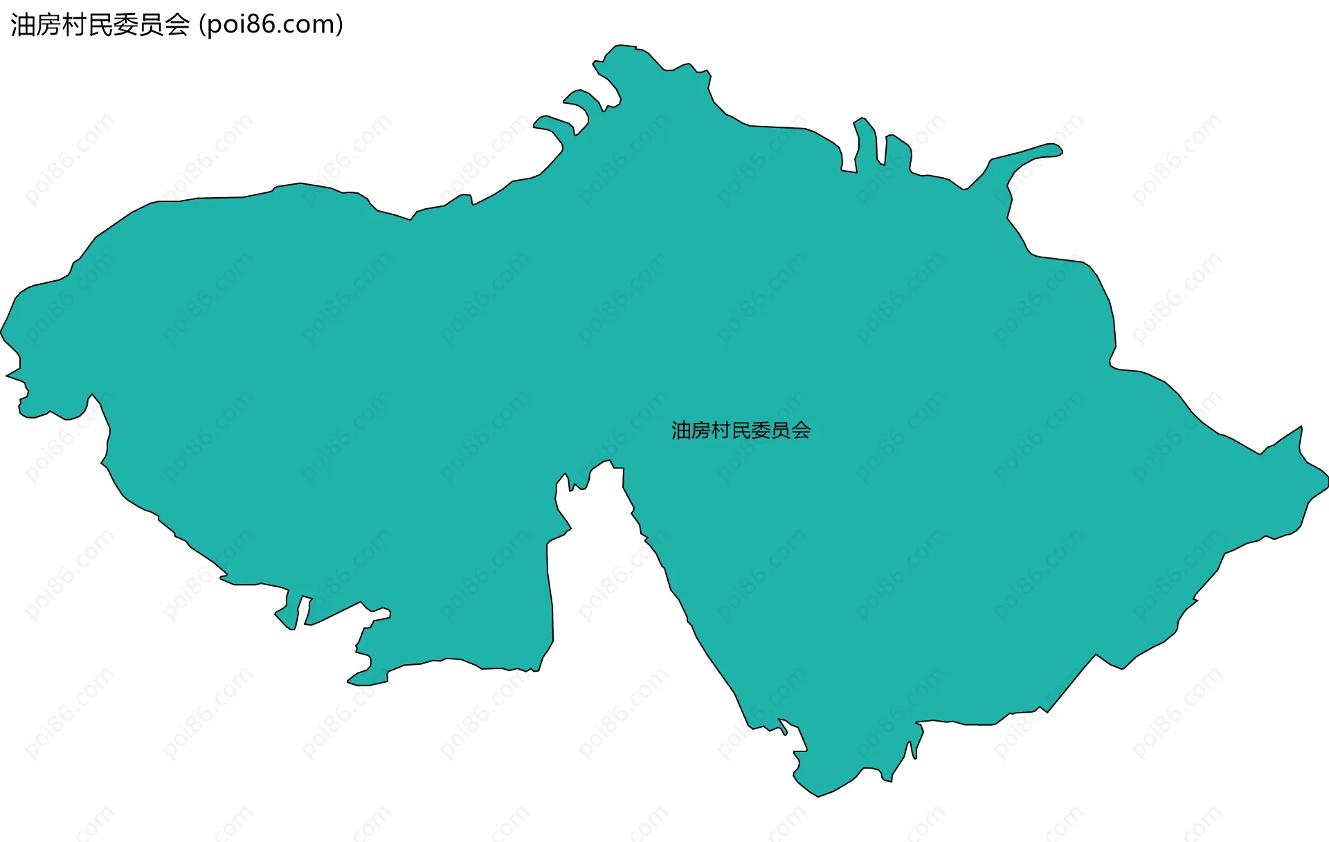 油房村民委员会边界地图