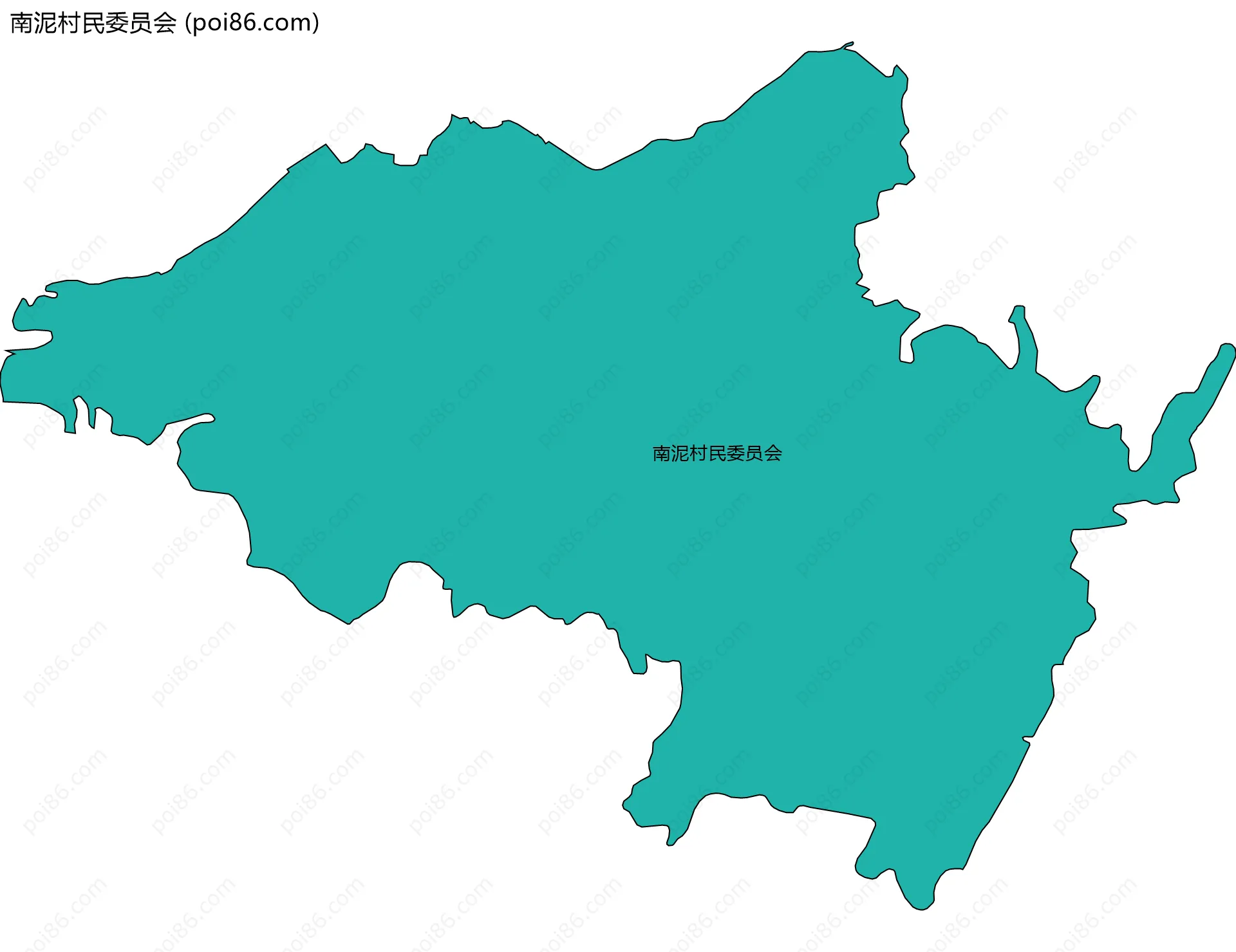 南泥村民委员会边界地图