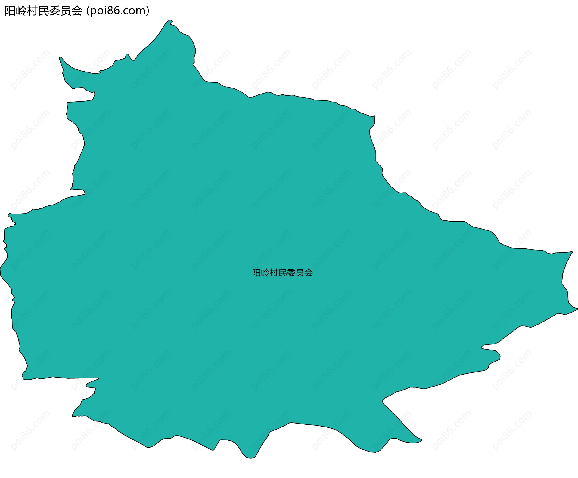 阳岭村民委员会边界地图