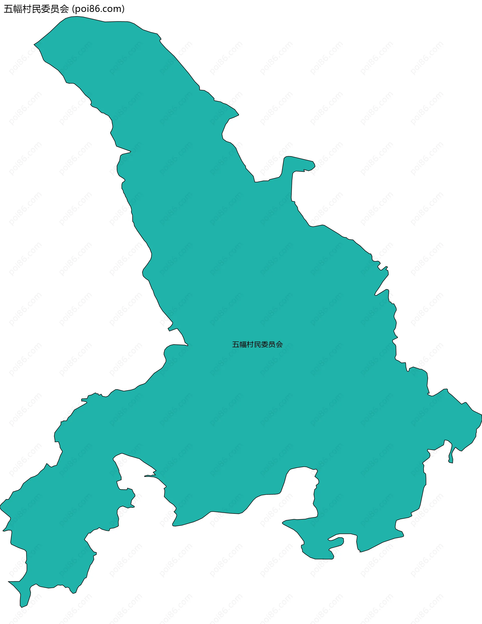 五幅村民委员会边界地图