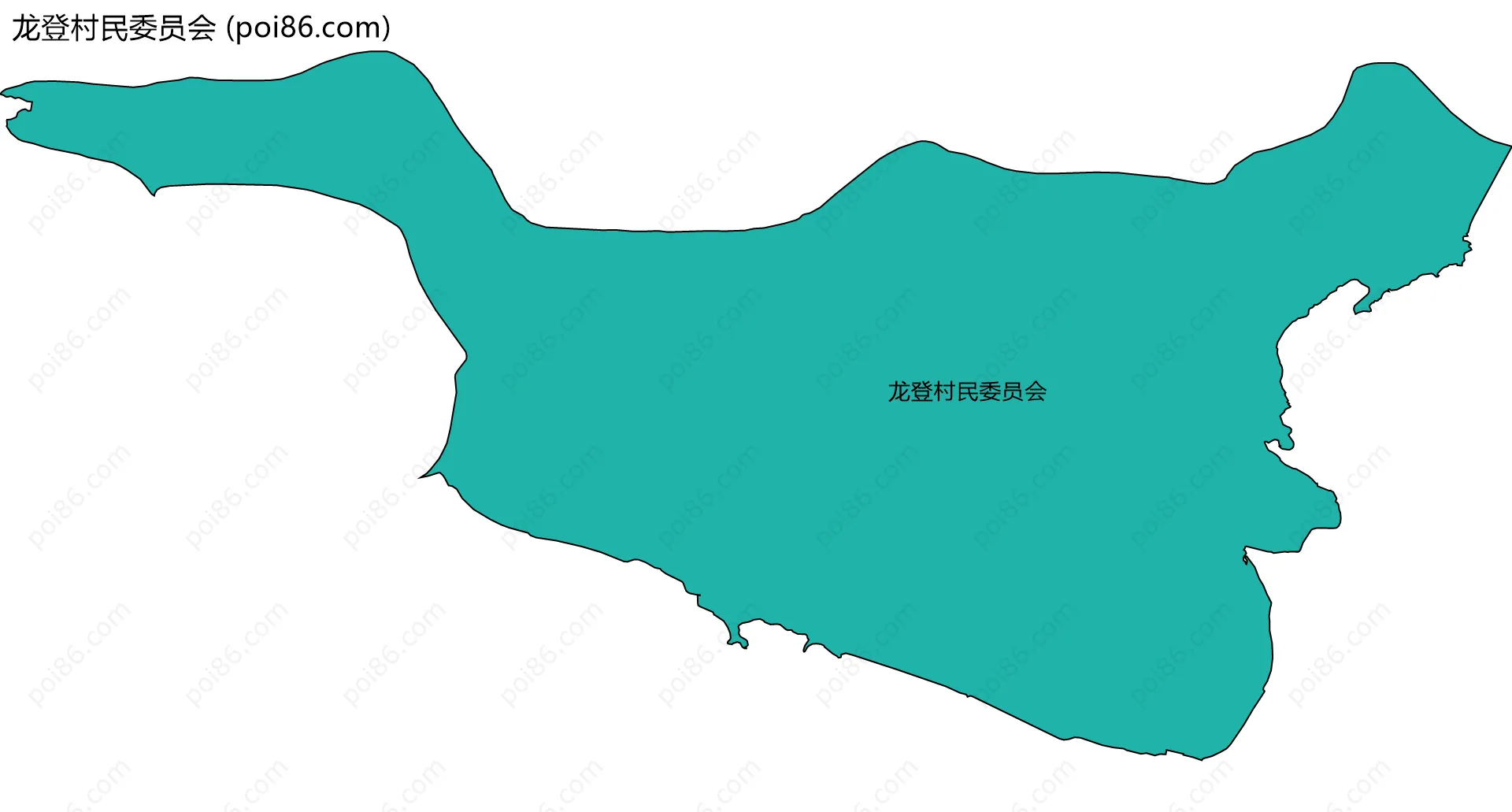 龙登村民委员会边界地图