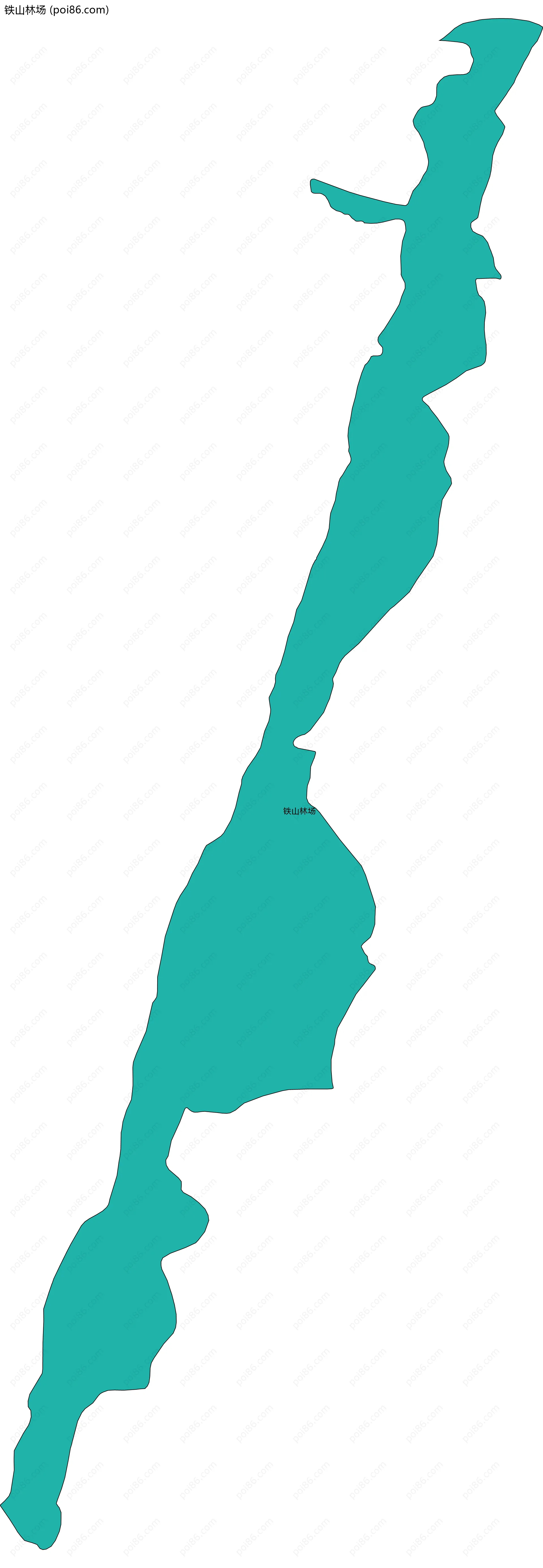 铁山林场边界地图