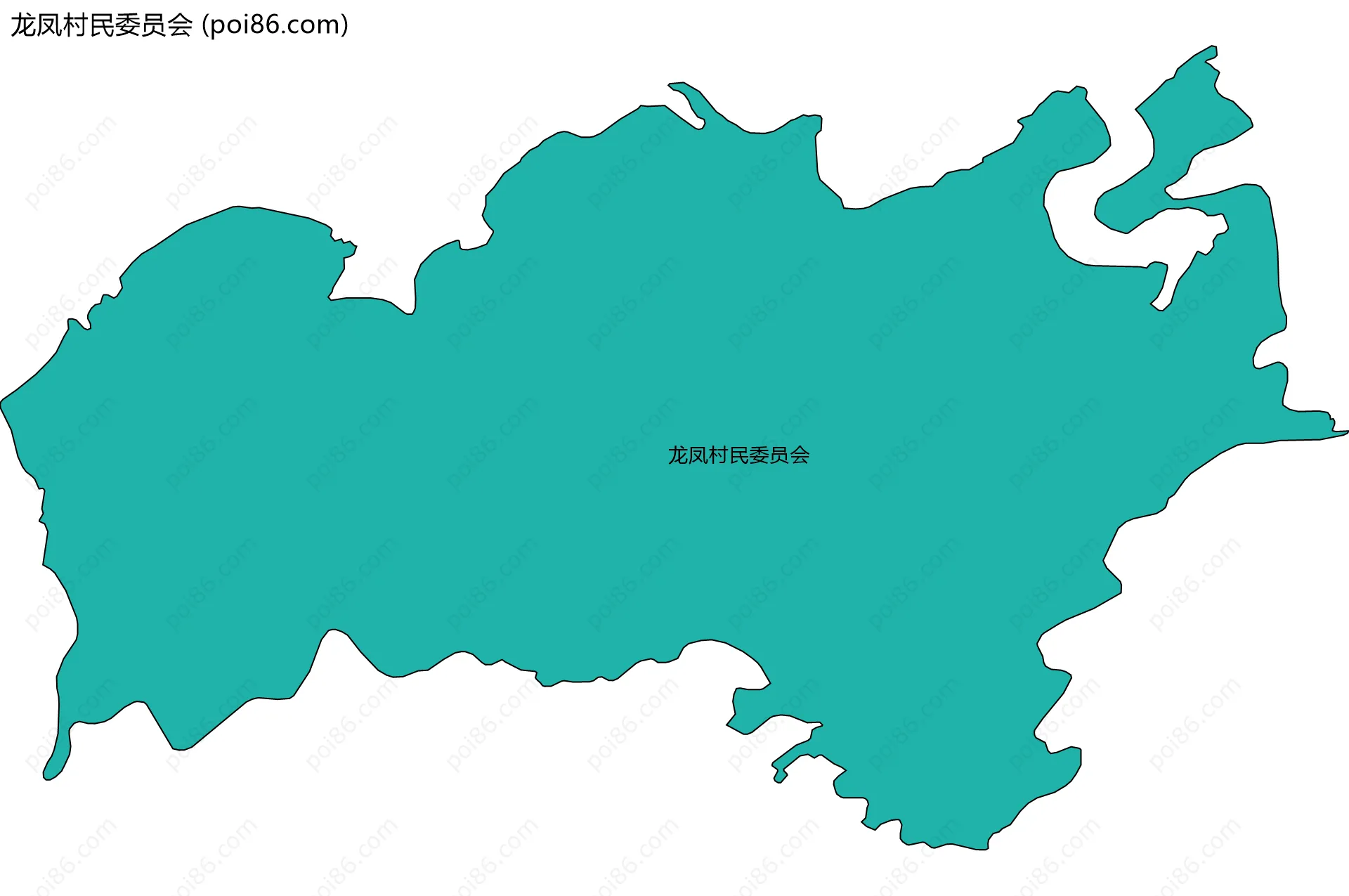 龙凤村民委员会边界地图