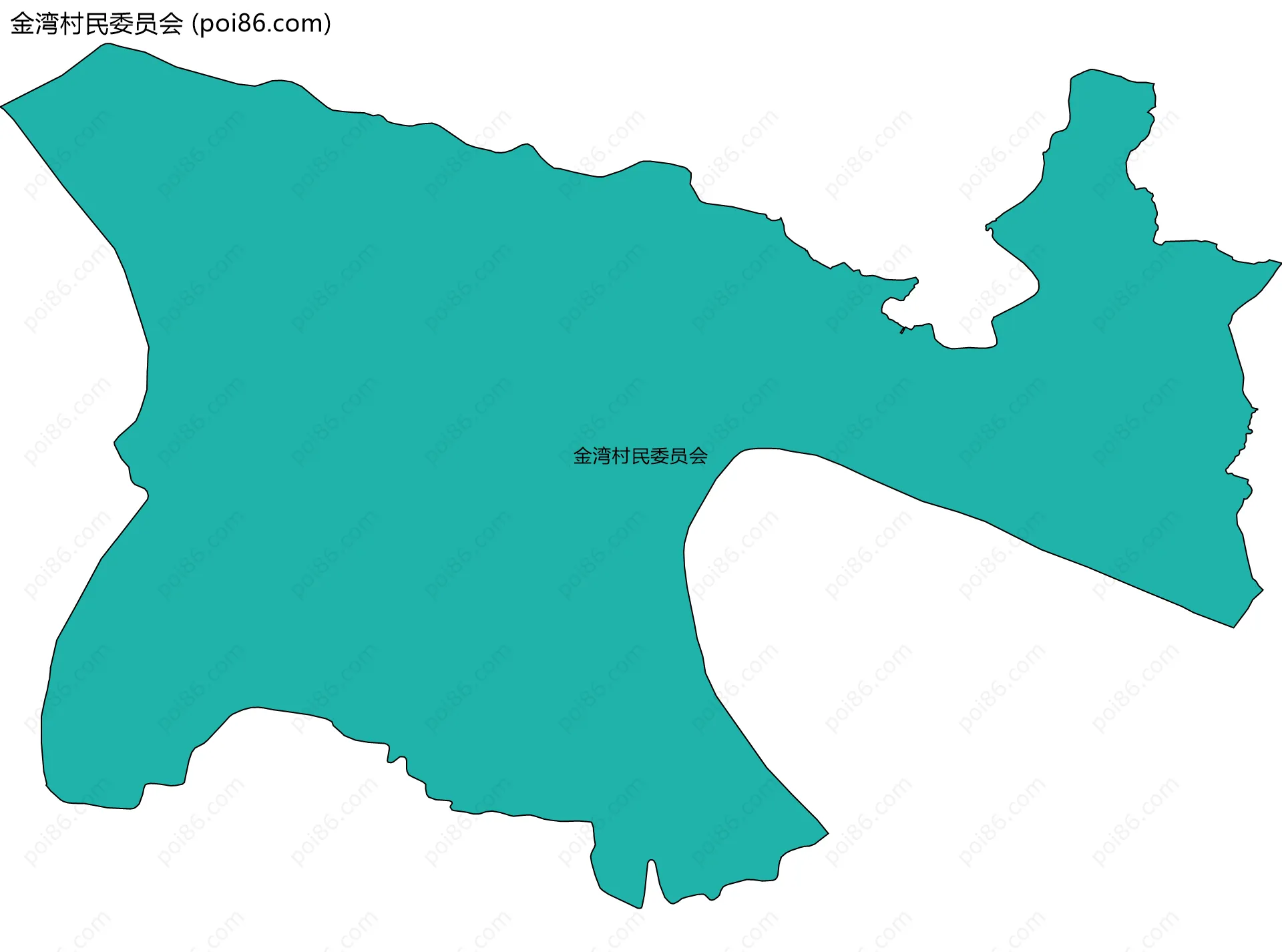 金湾村民委员会边界地图