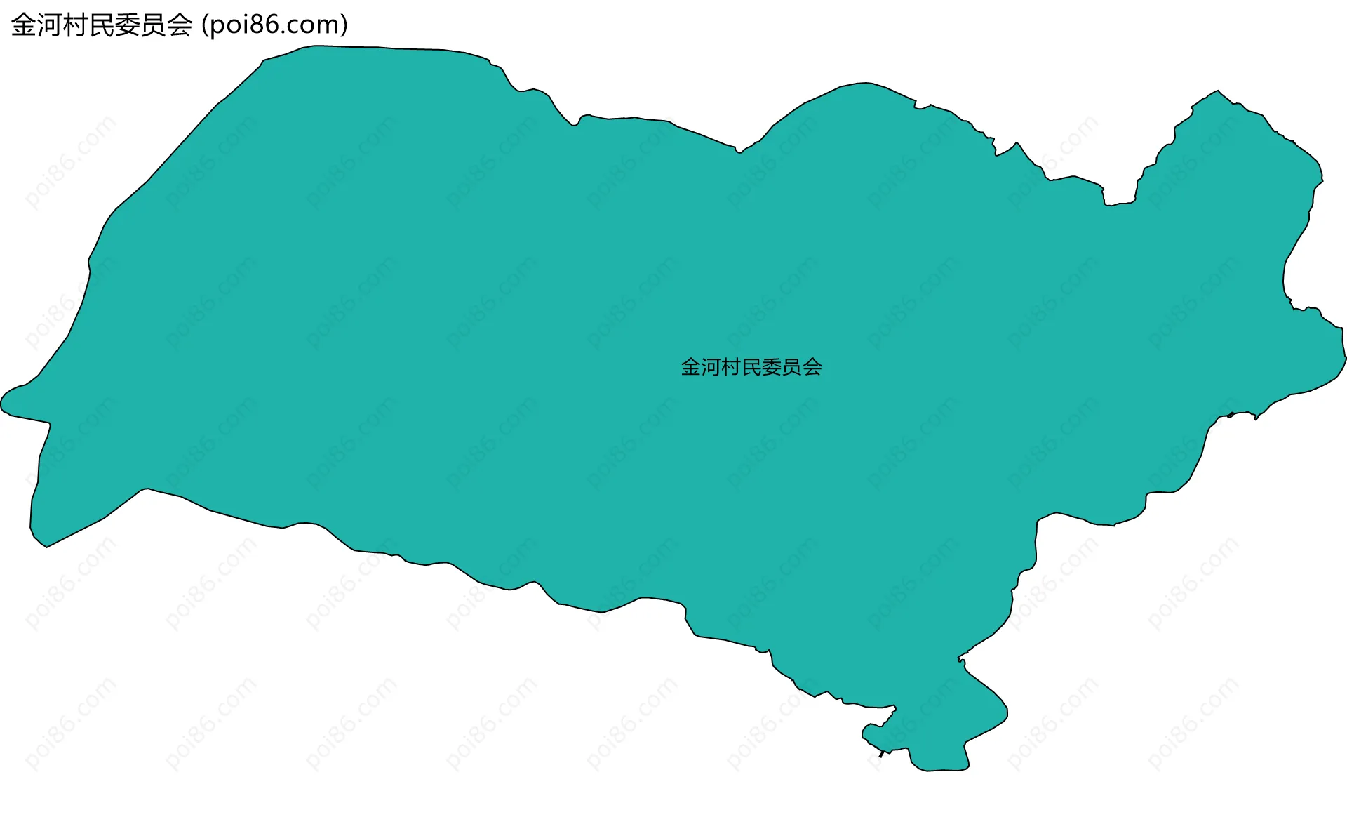 金河村民委员会边界地图