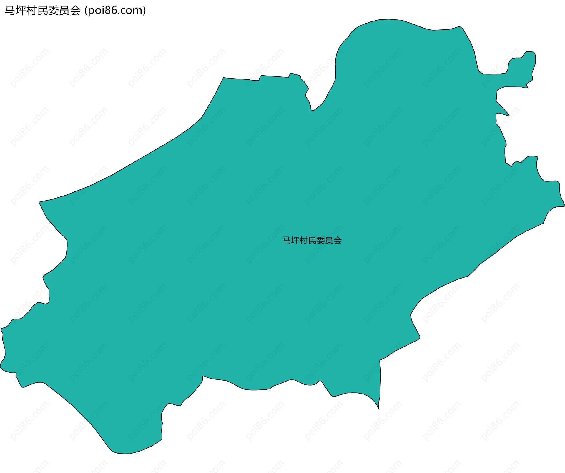 马坪村民委员会边界地图